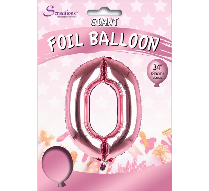 "Sensations" Super Shape Helium Filled Balloon - 34 Inches - LIGHT PINK