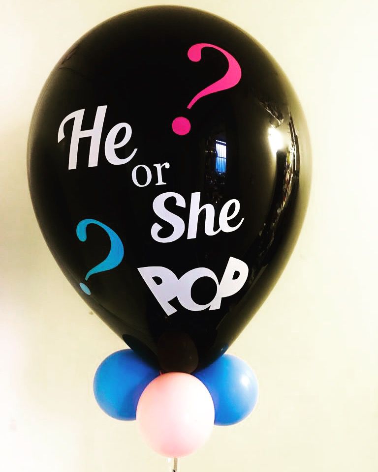 18" Gender Reveal Balloon LOCAL PICK UP ONLY