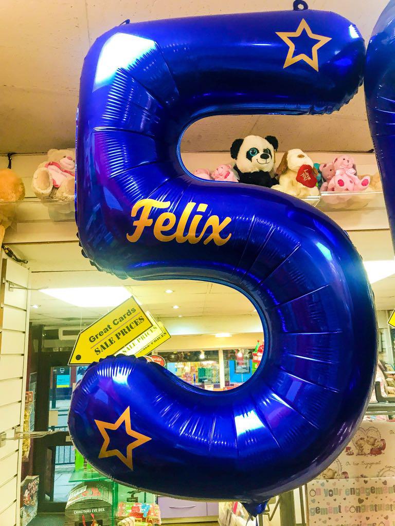 Personalised Large Number Balloons