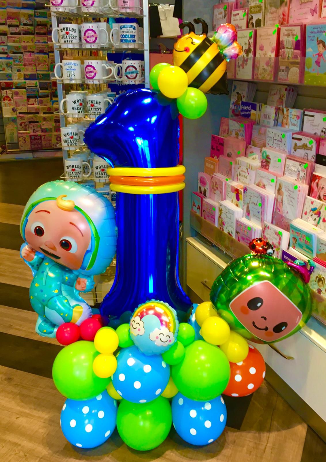 Character Balloon Displays. Coco Melon Balloons