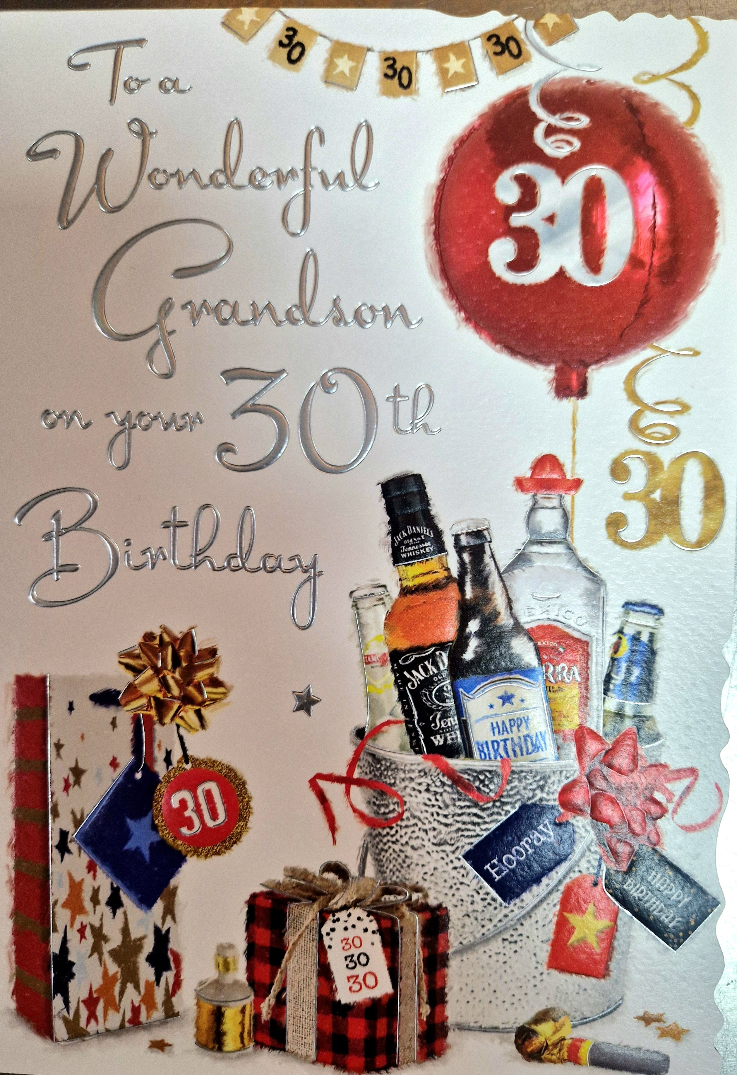 Grandson 30th Birthday Card