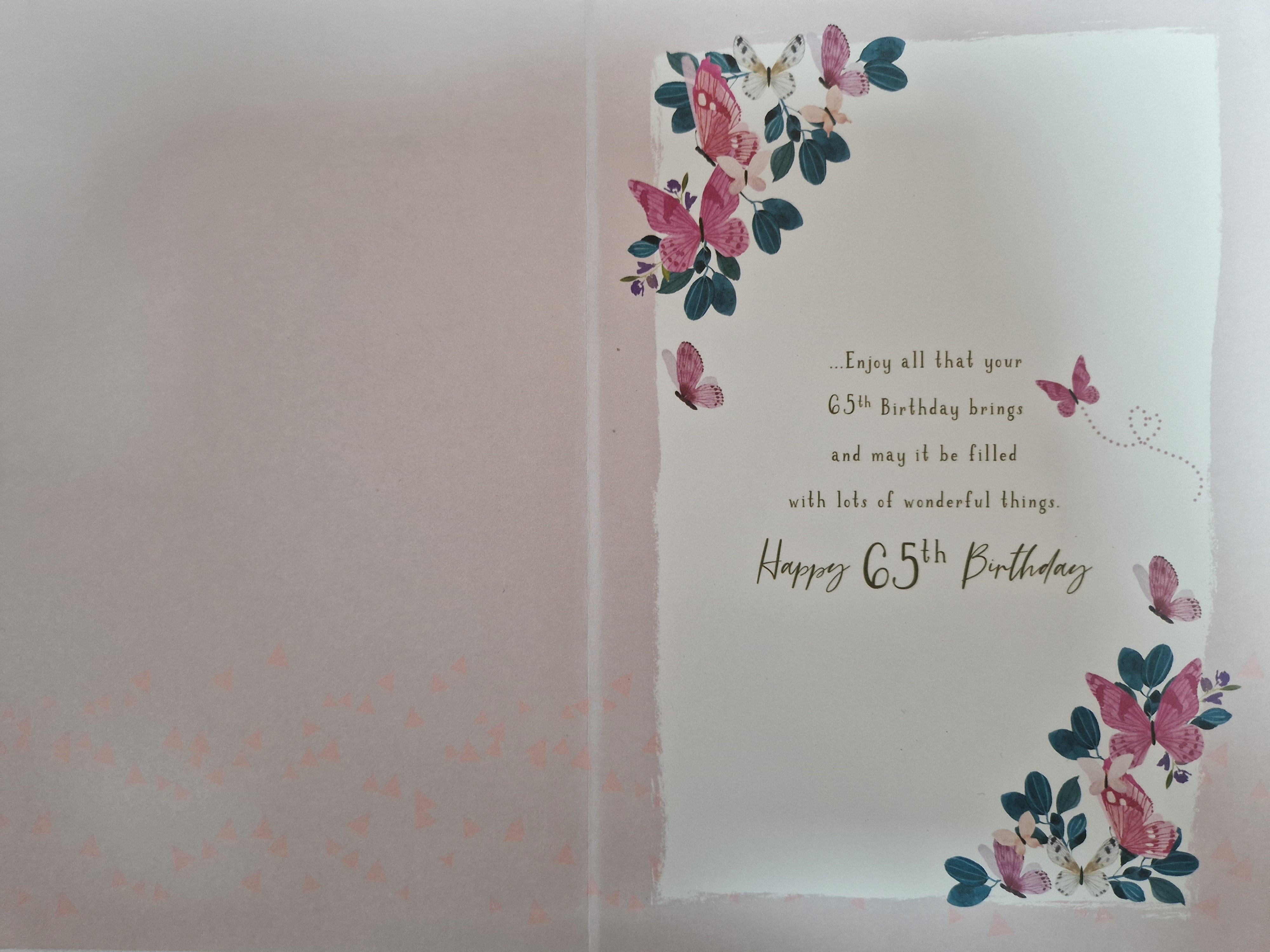 SIster 65th Birthday Card
