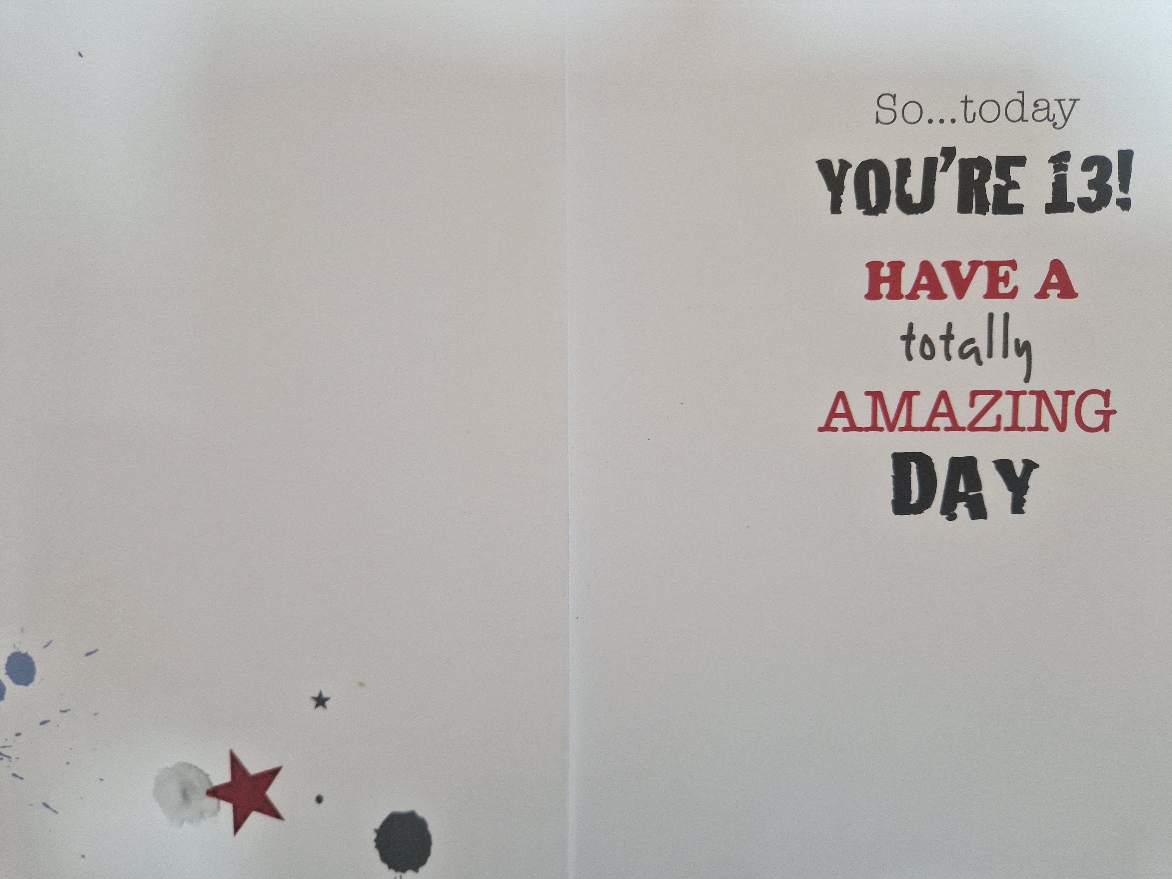 Son 13th Birthday Card