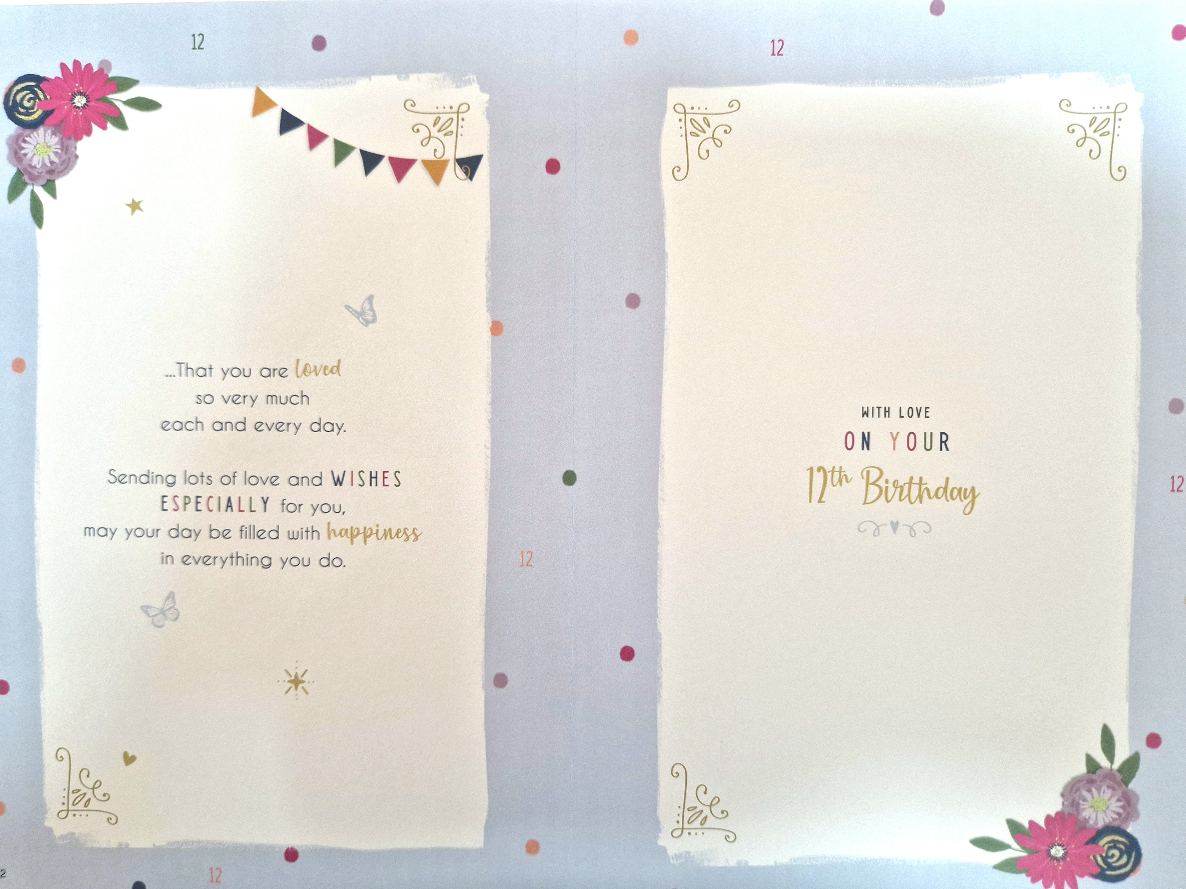 Son 12th Birthday Card