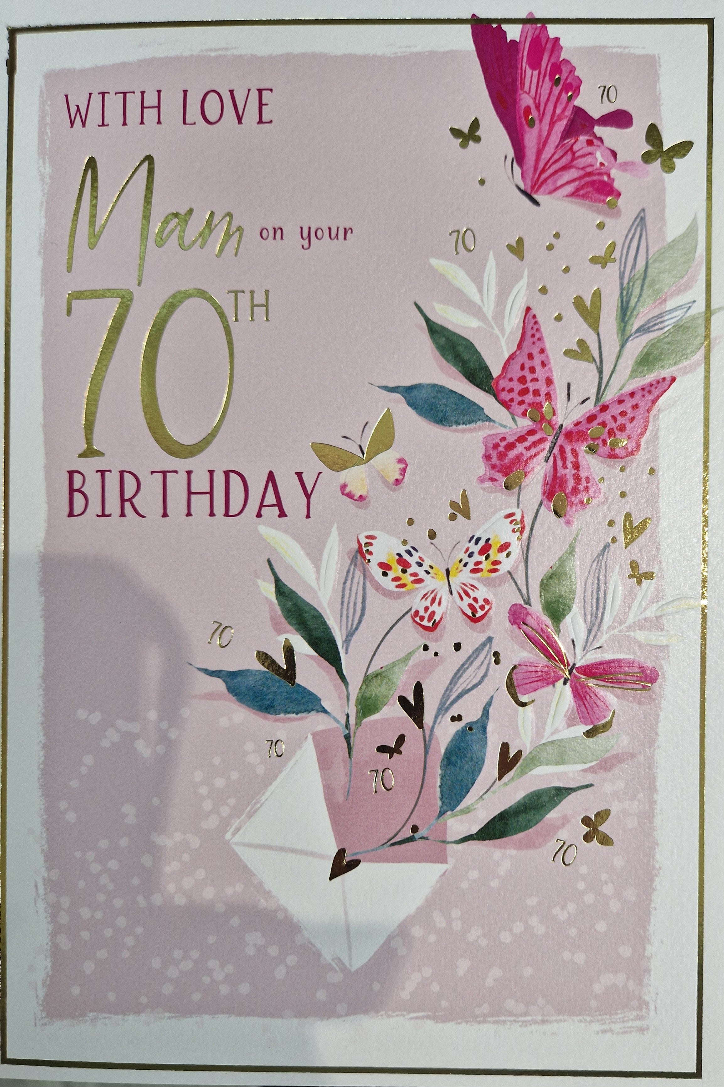 Mam 70th Birthday Card