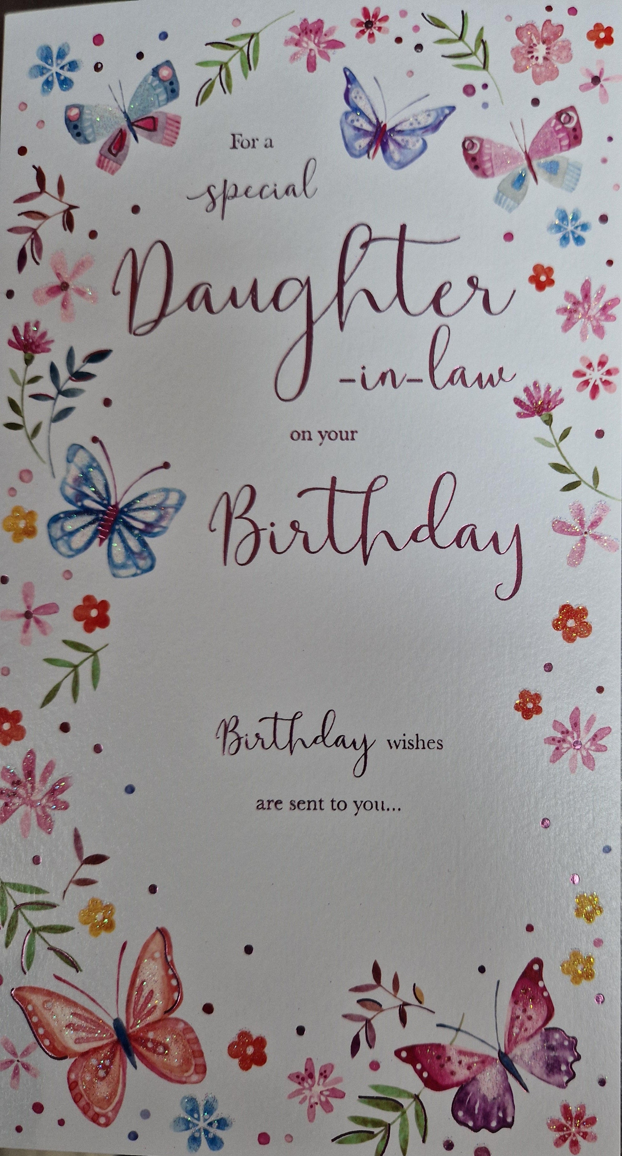 Daughter in Law Birthday Card