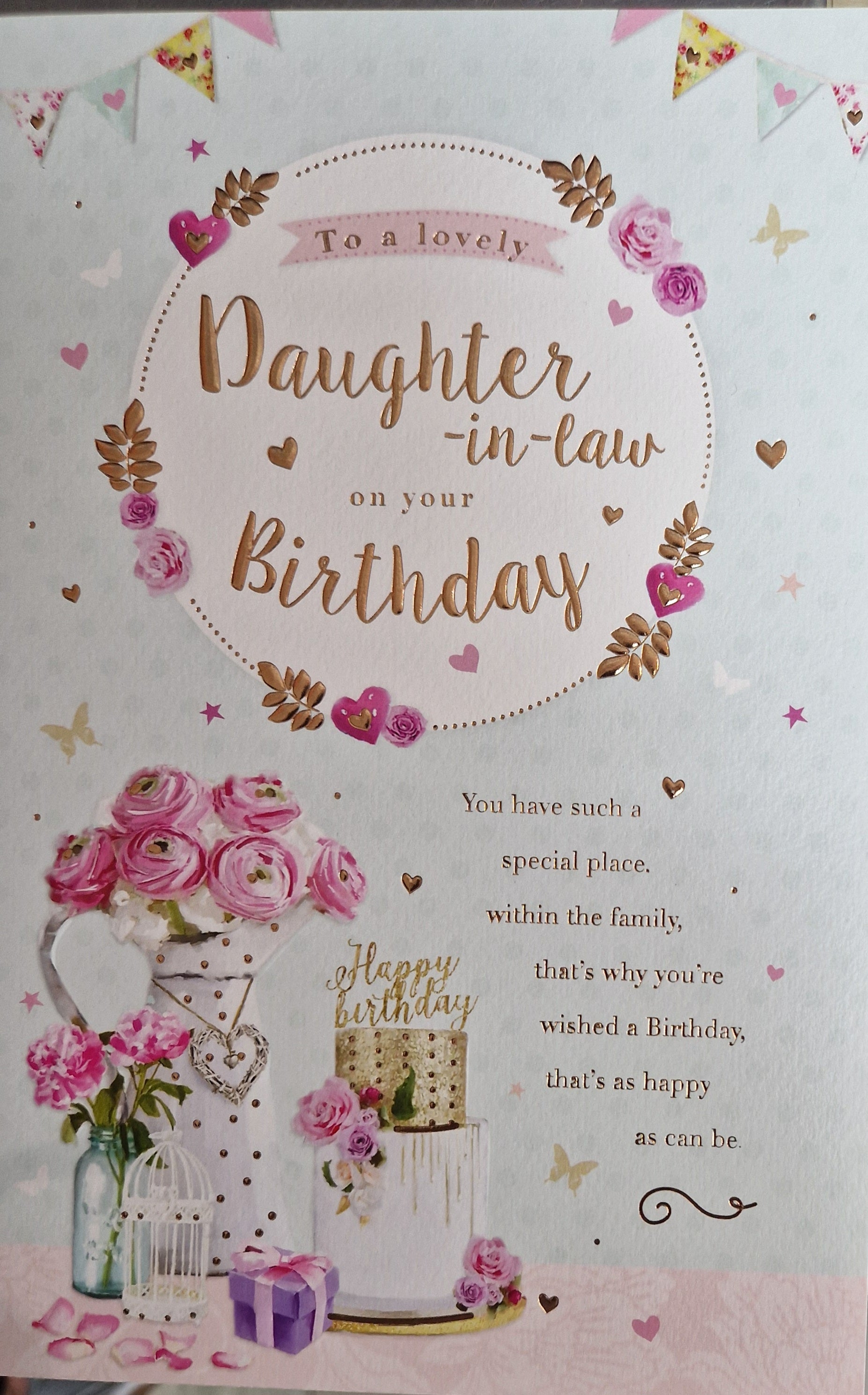 Daughter in Law Birthday Card
