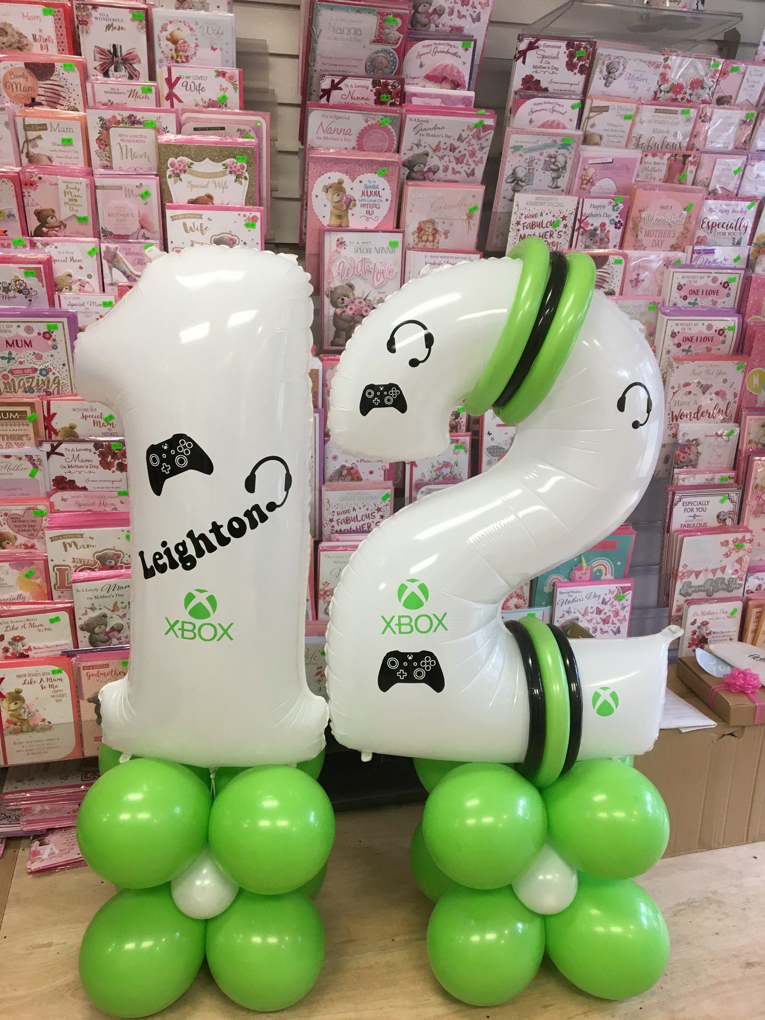 Age Balloon Displays. X Box Balloons