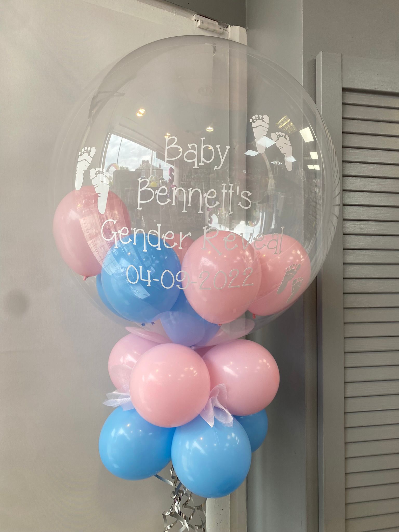 Gender Reveal/Baby shower Deco Bubble : LOCAL PICK UP ONLY
