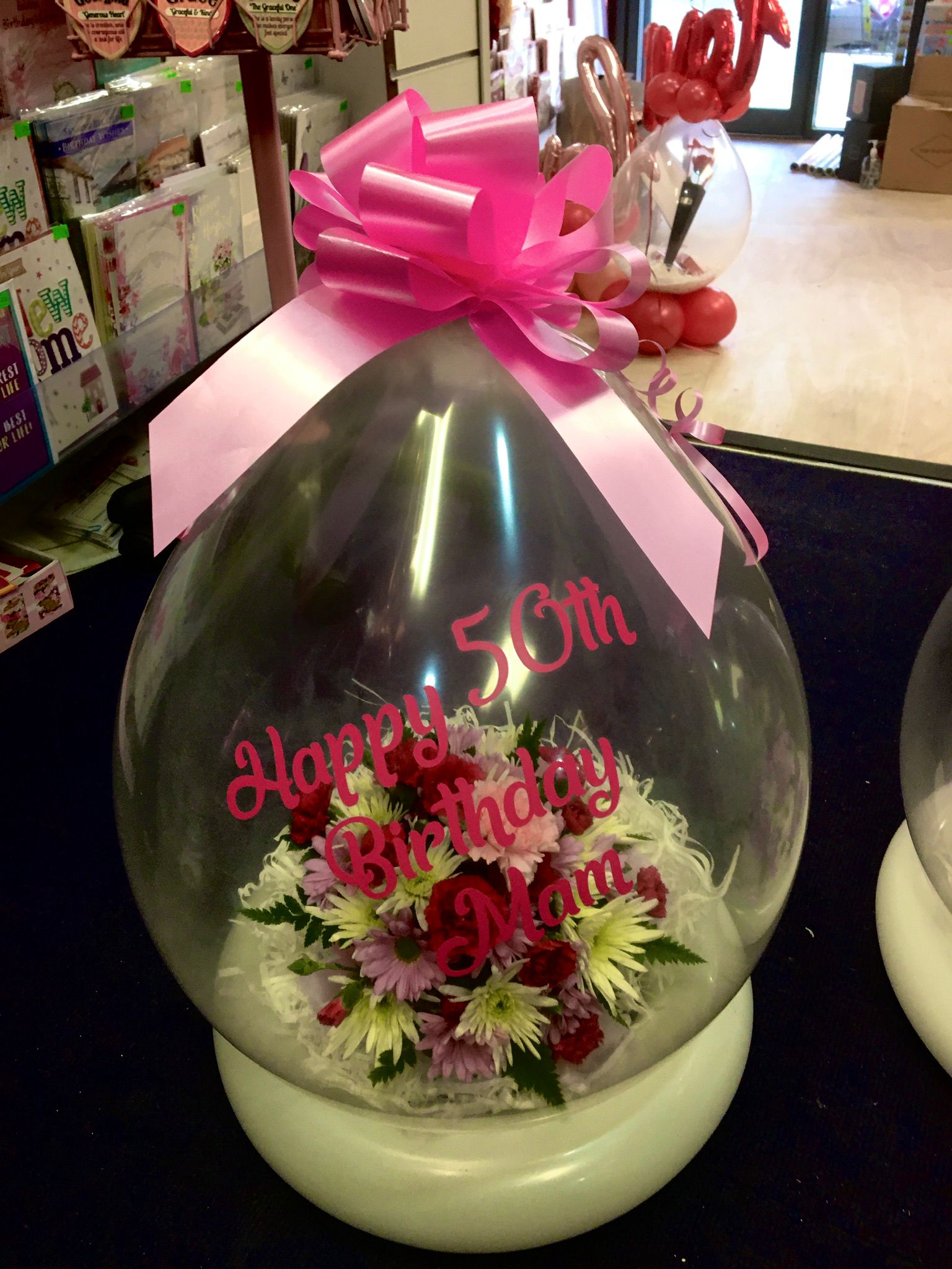 Stuffing Balloons. Flowers in a Balloon- Personalised
