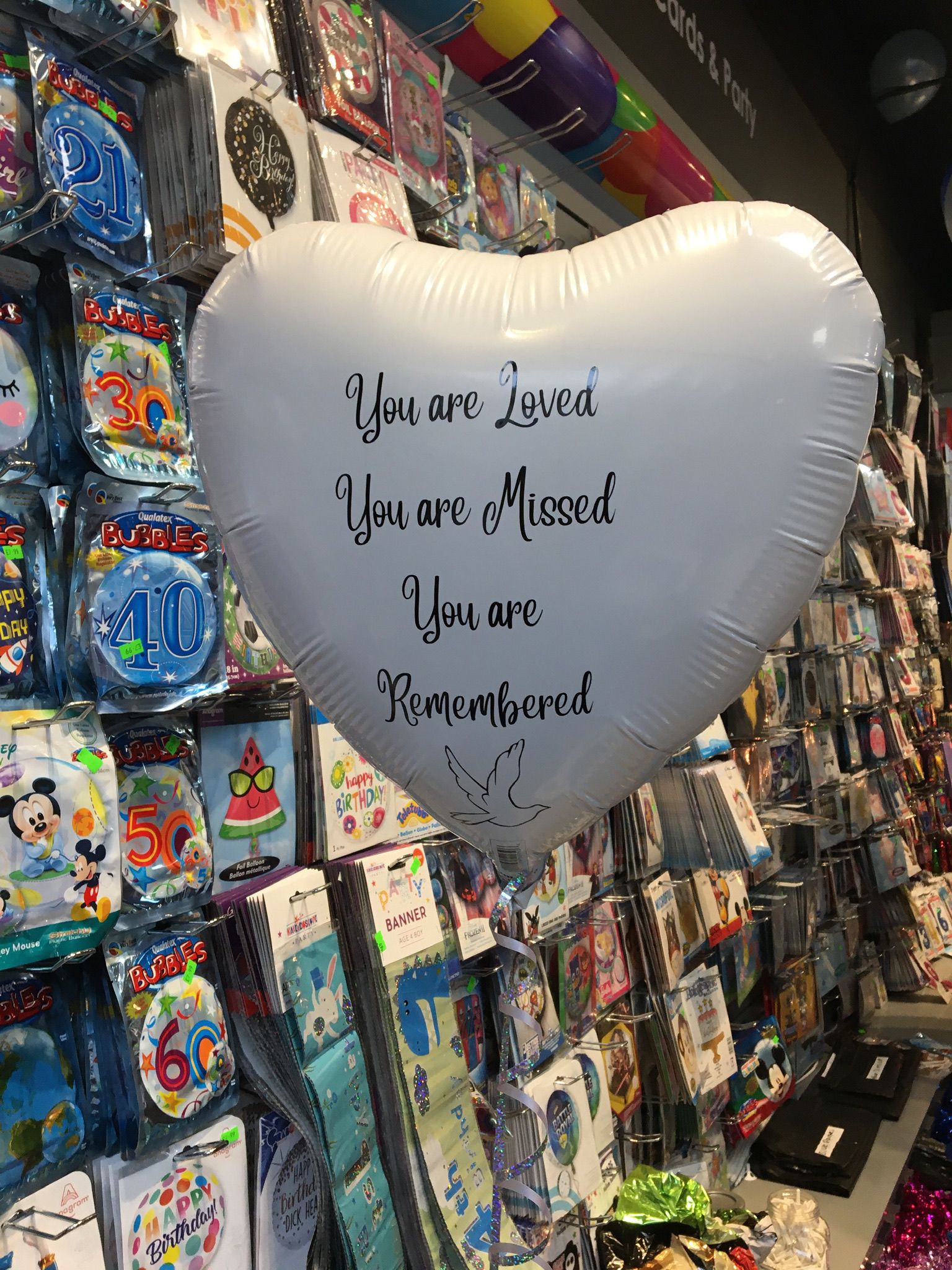 Personalised Heart Balloon.