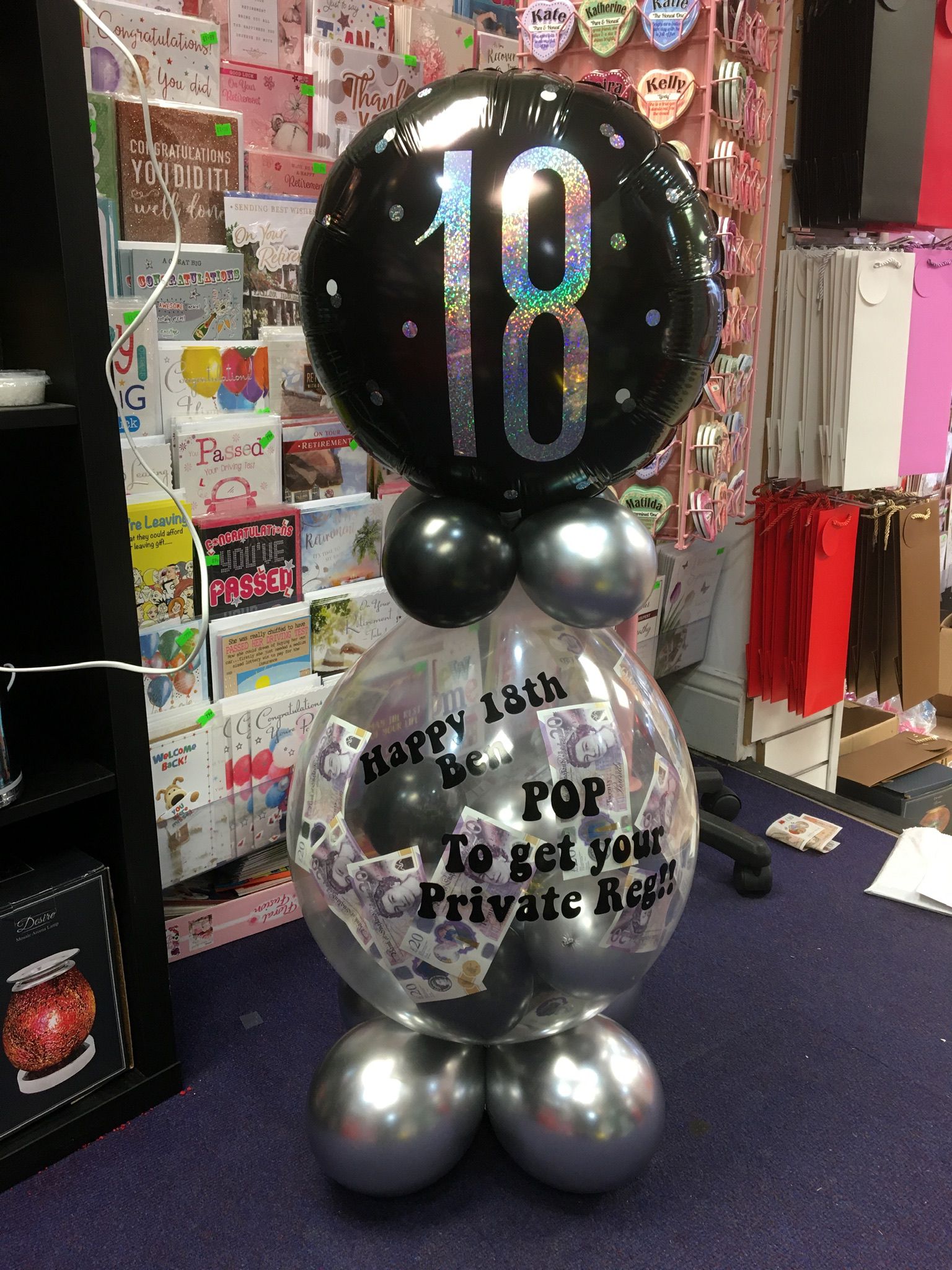 Money Balloons : LOCAL PICK UP ONLY