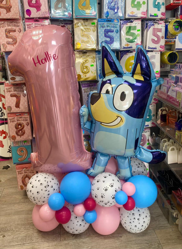 Character Balloon Displays. Bluey Balloons