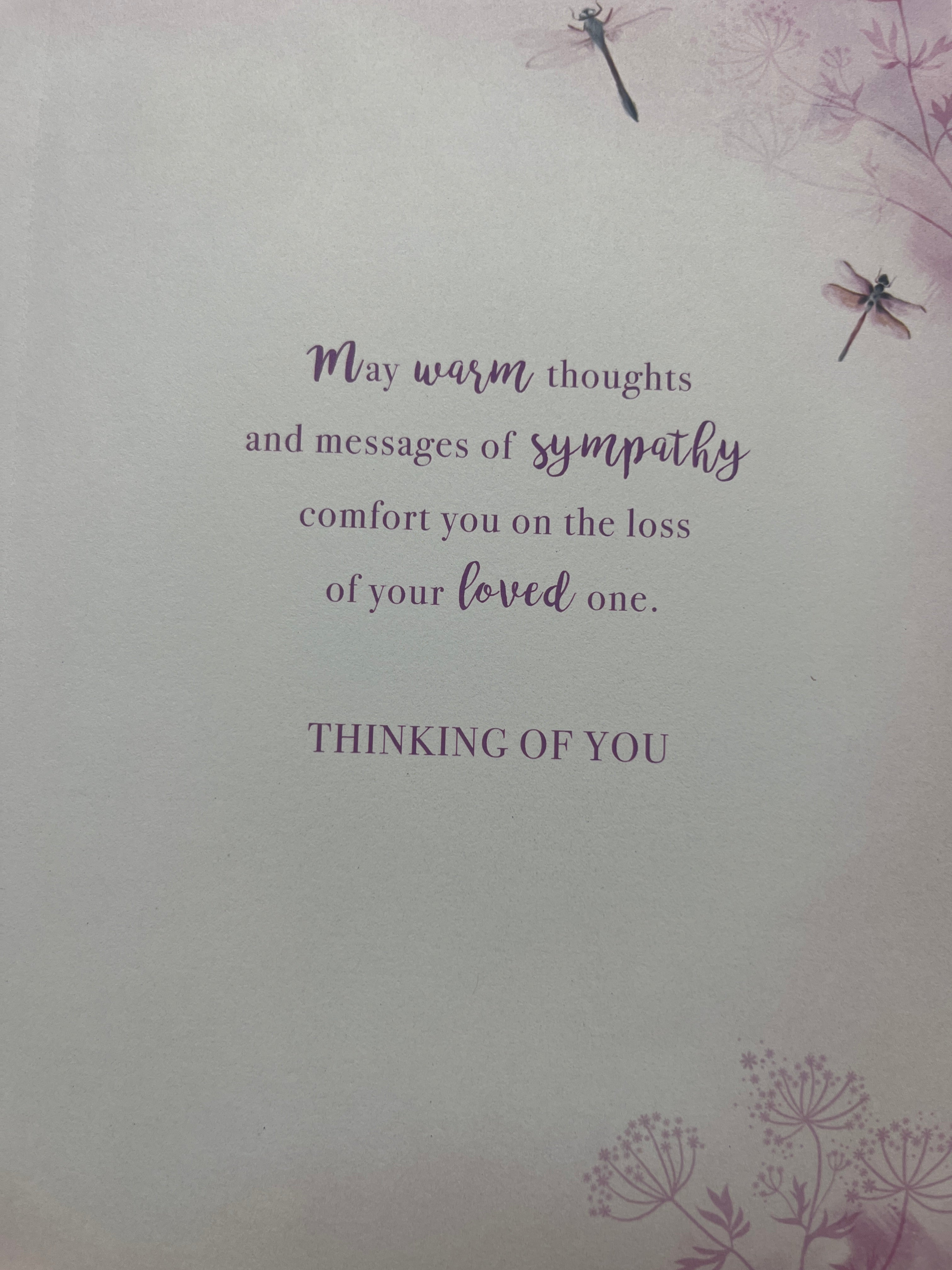 Sympathy Cards- On the loss of your Mam