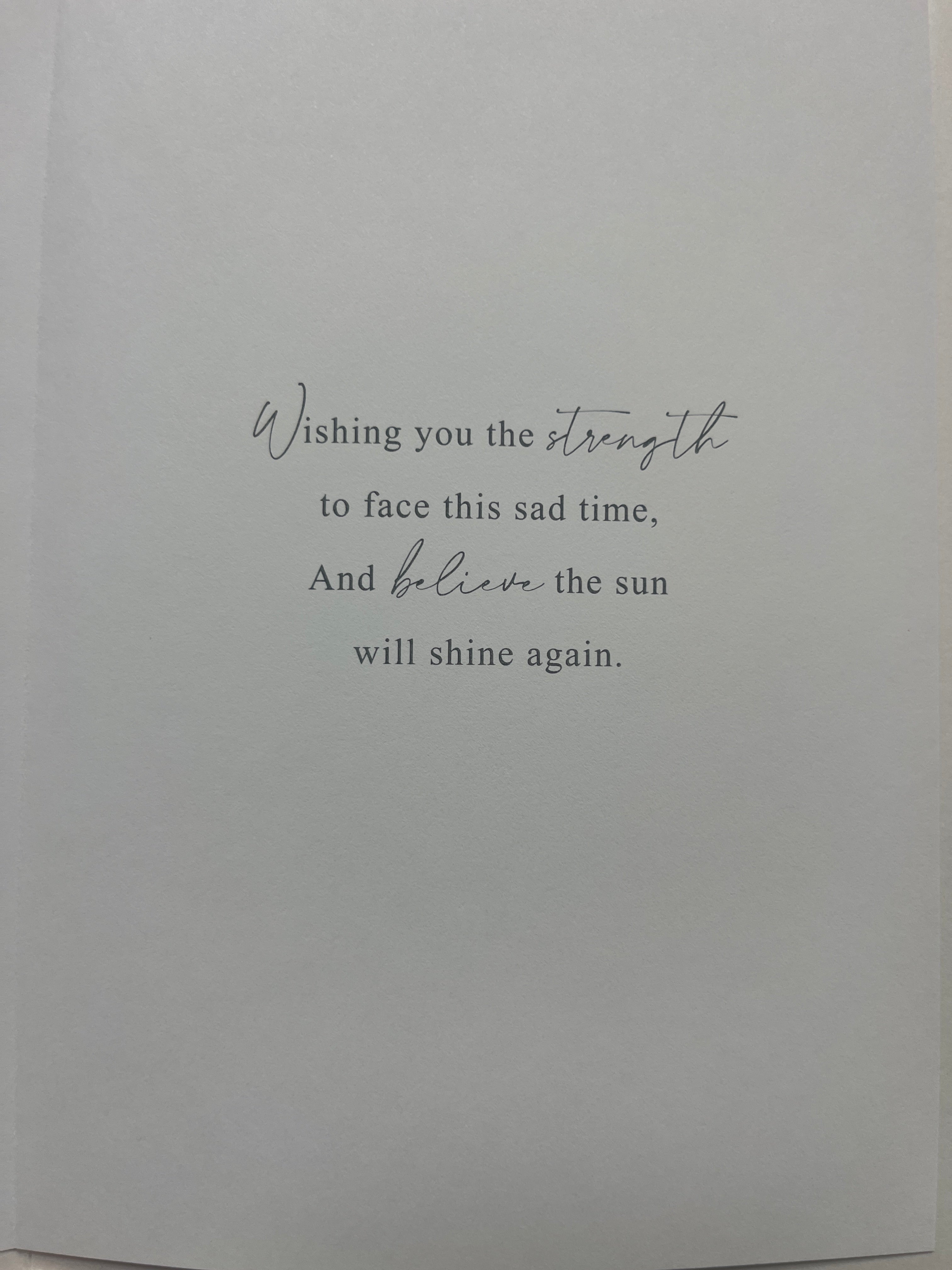 Sympathy Cards- on the loss of your Dad