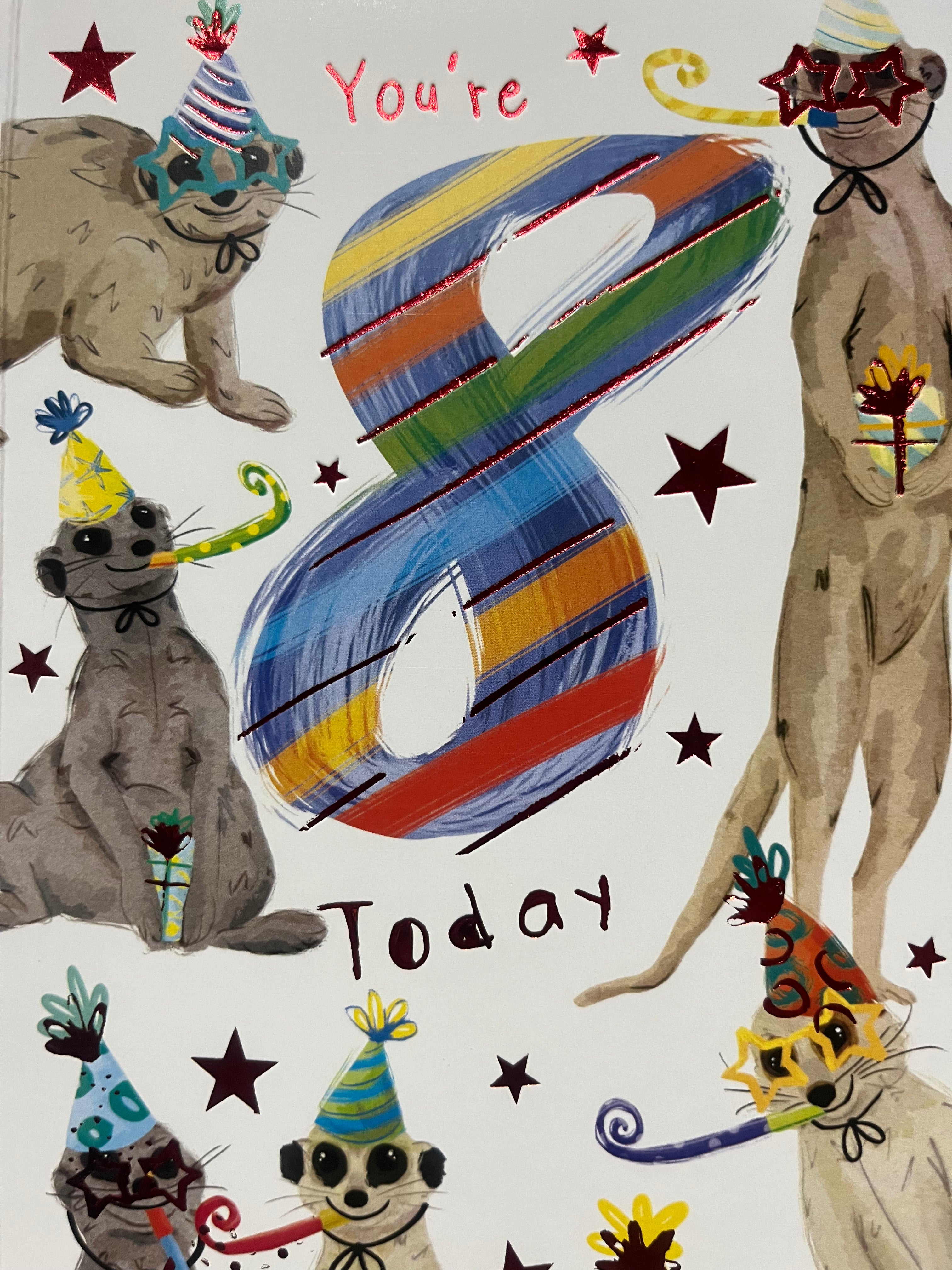 Age 8 Male Birthday Card