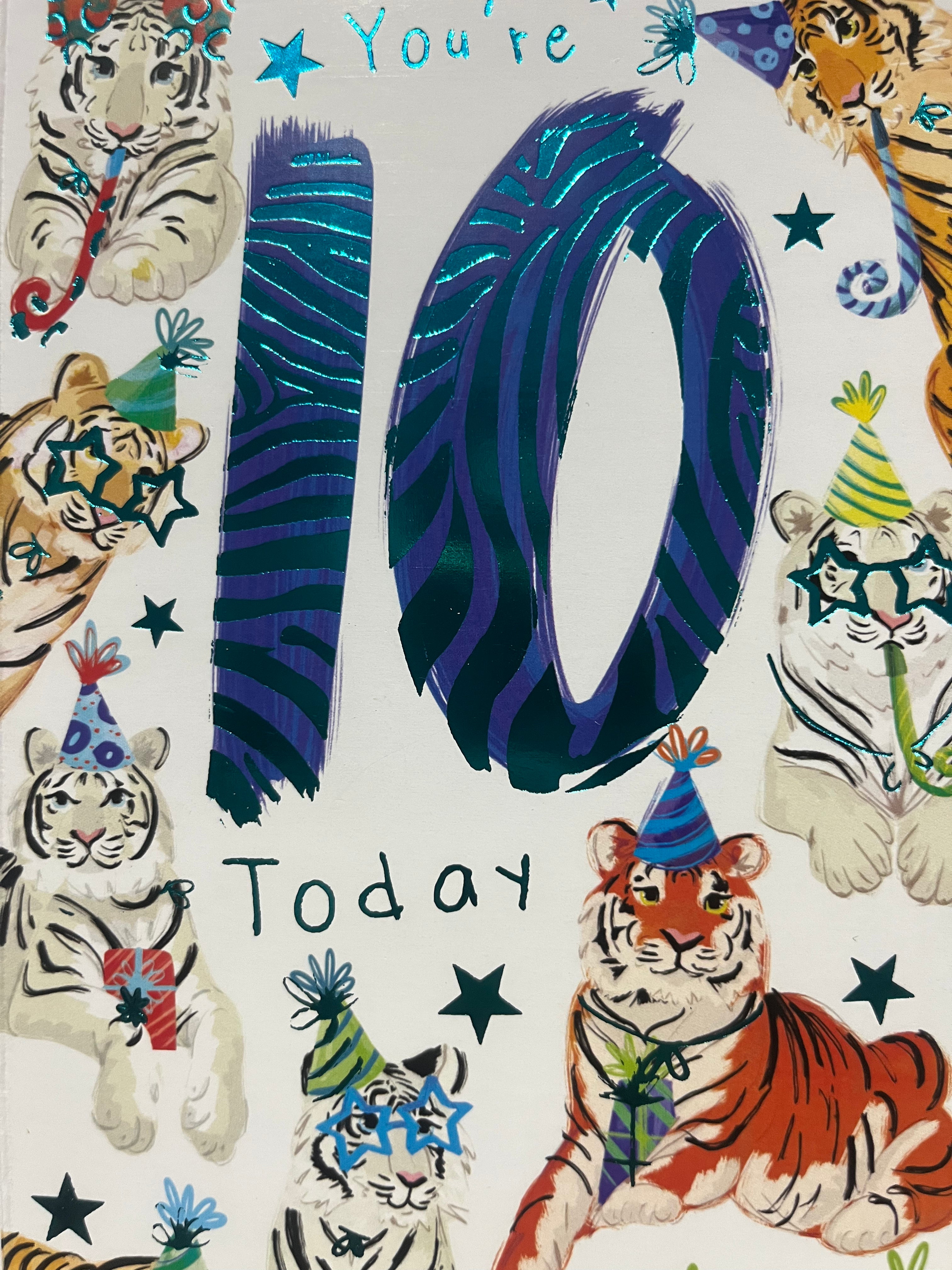 Age 10 Male Birthday Card