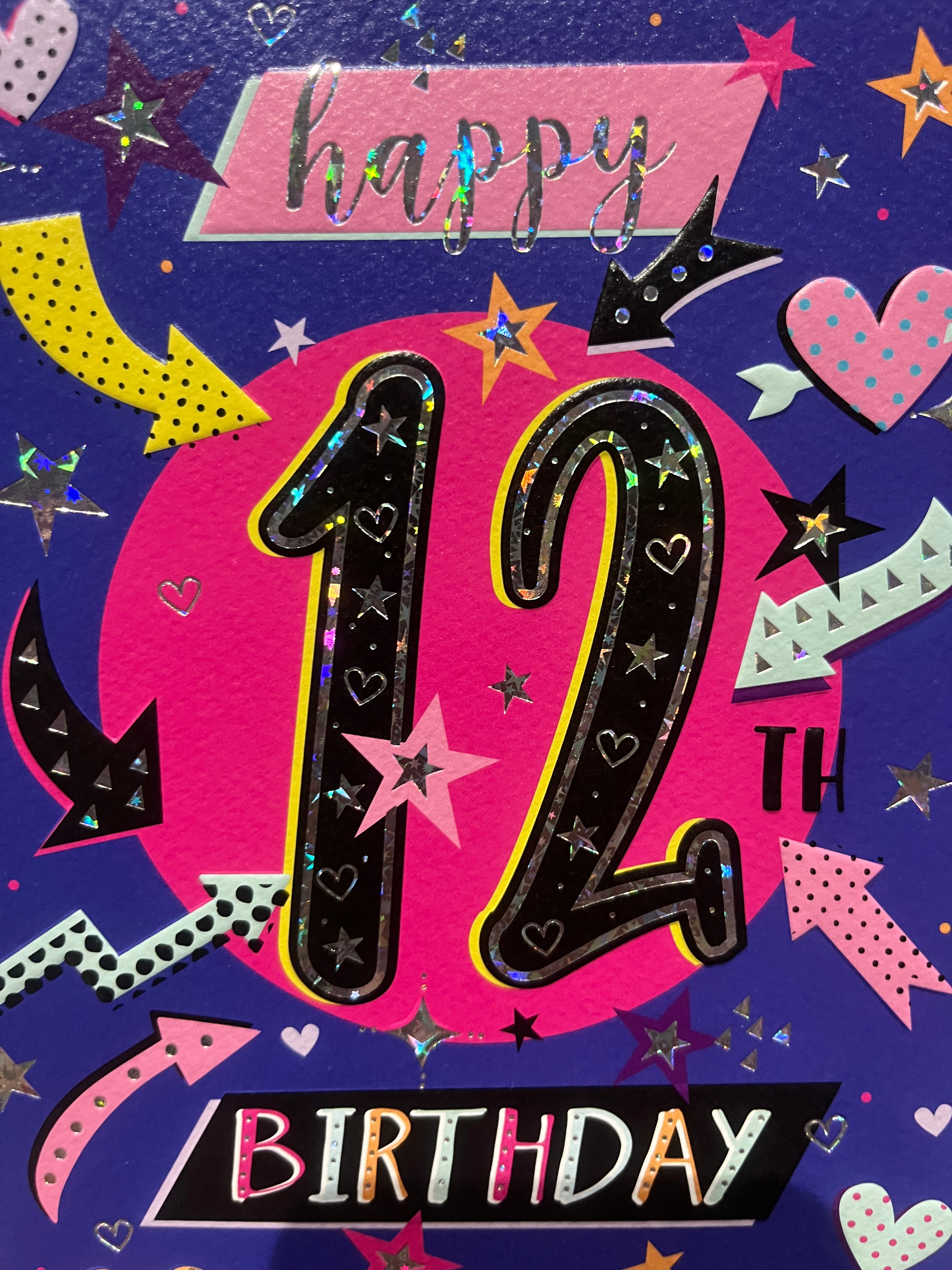 Age 12 Female Birthday Card