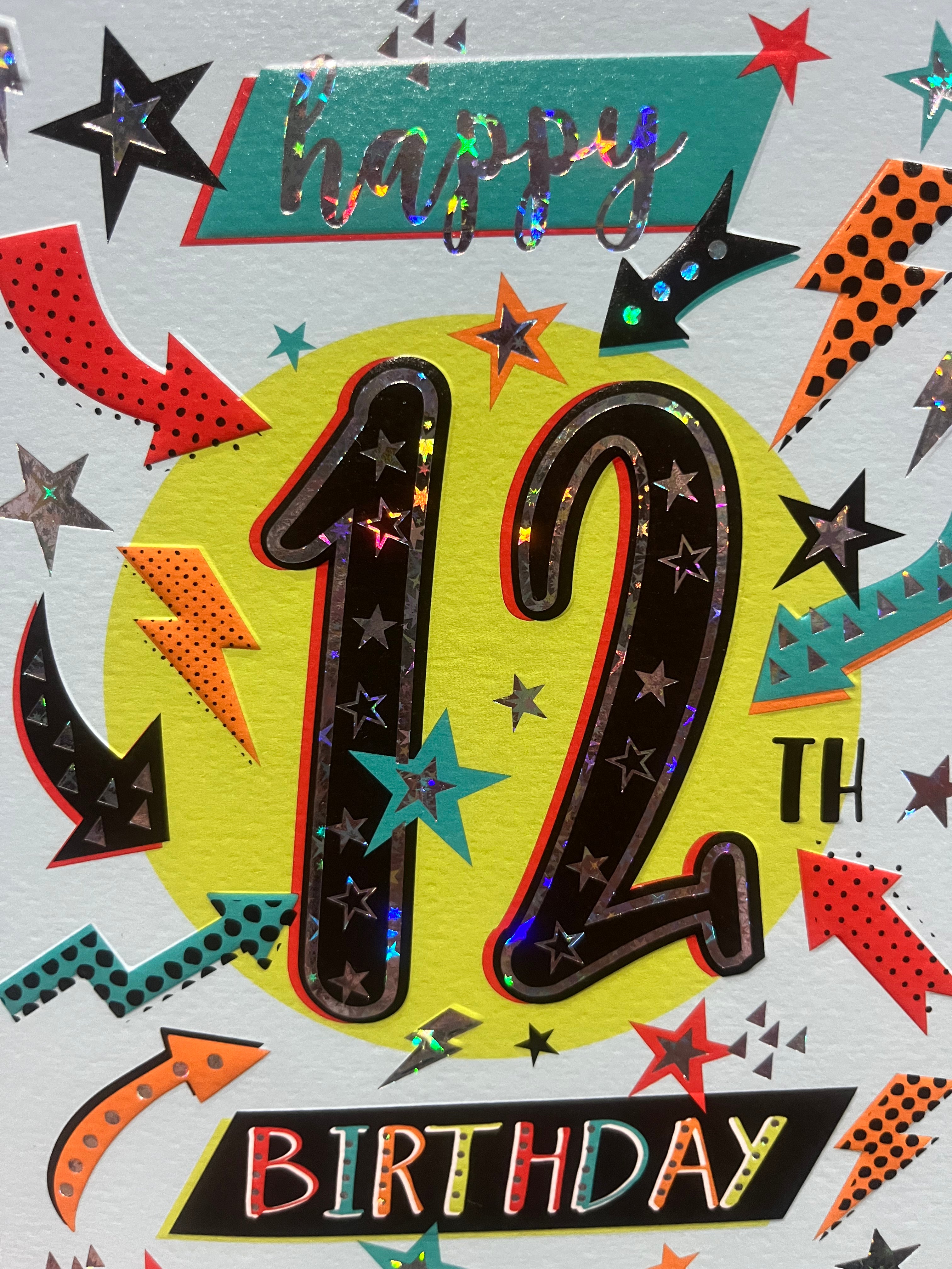 Age 12 Male Birthday Card