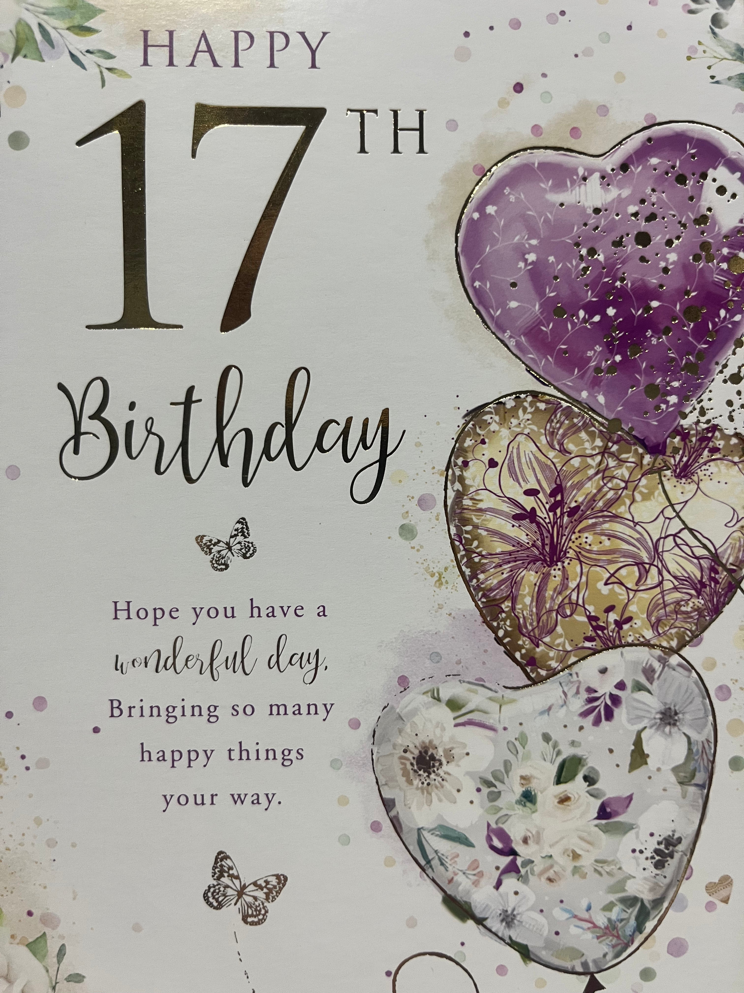 Age 17 Female Birthday Card