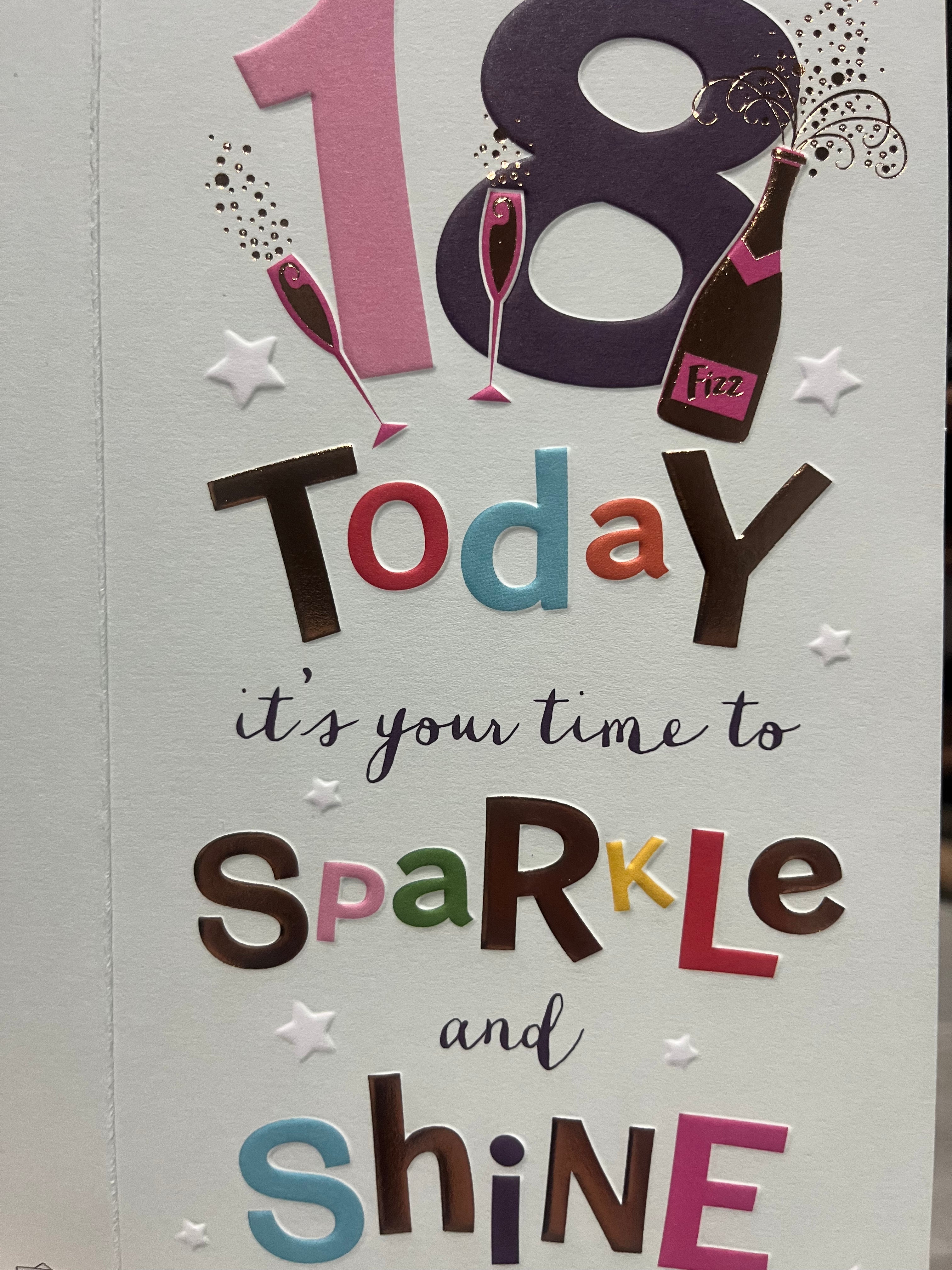 Age 18 Female Birthday Card