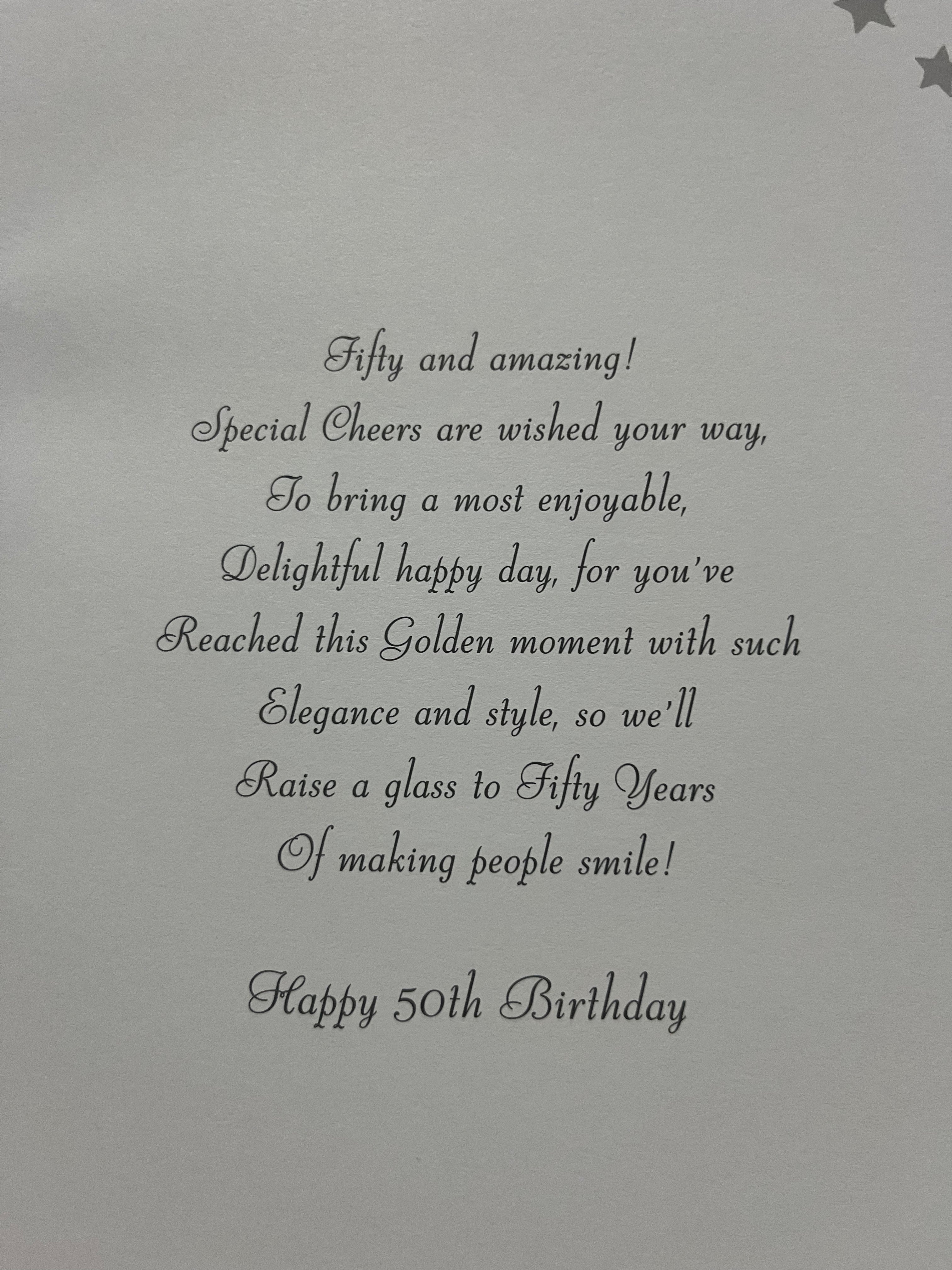 Age 50 Female Birthday Card