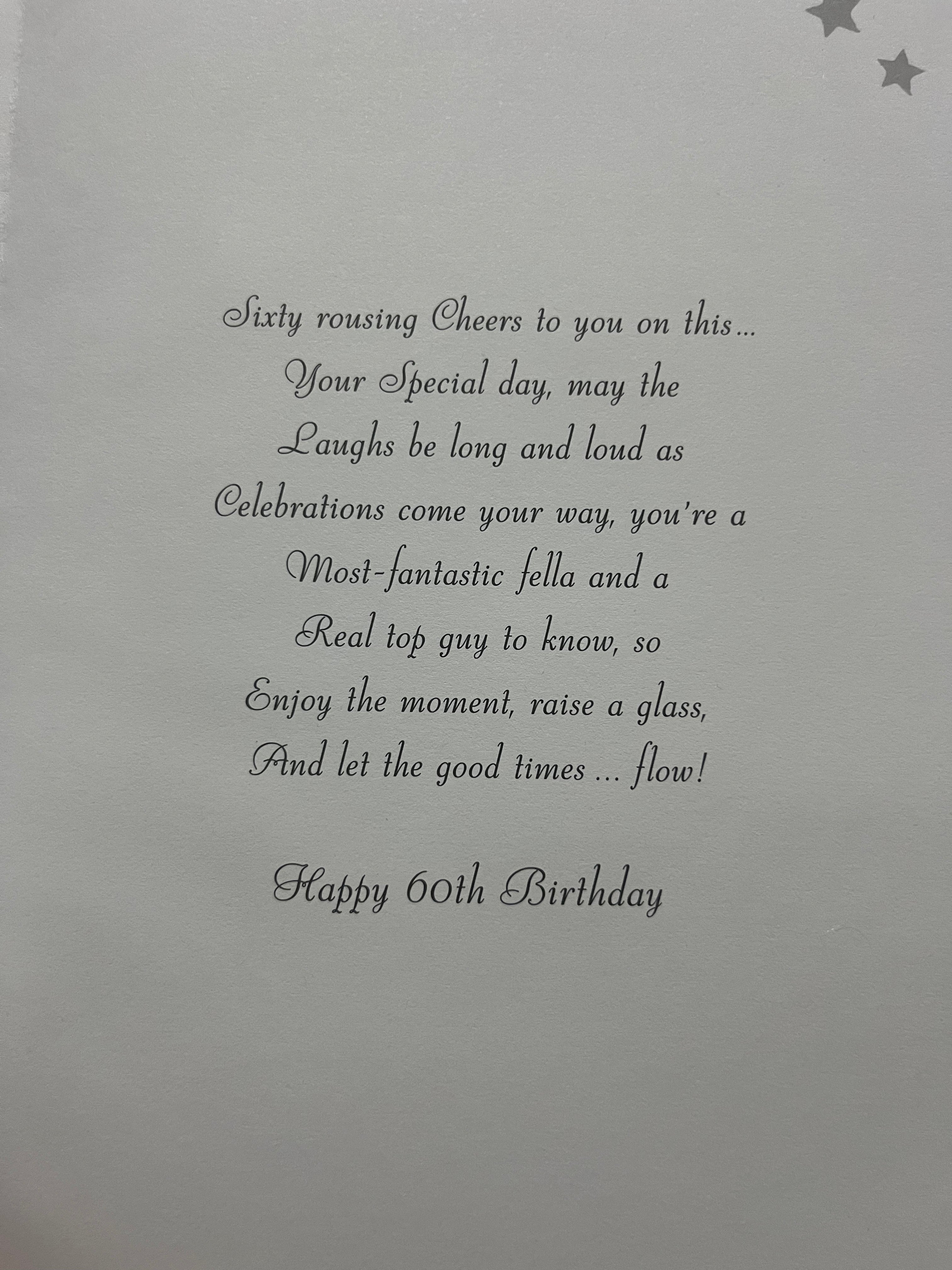 Age 60 Male Birthday Card