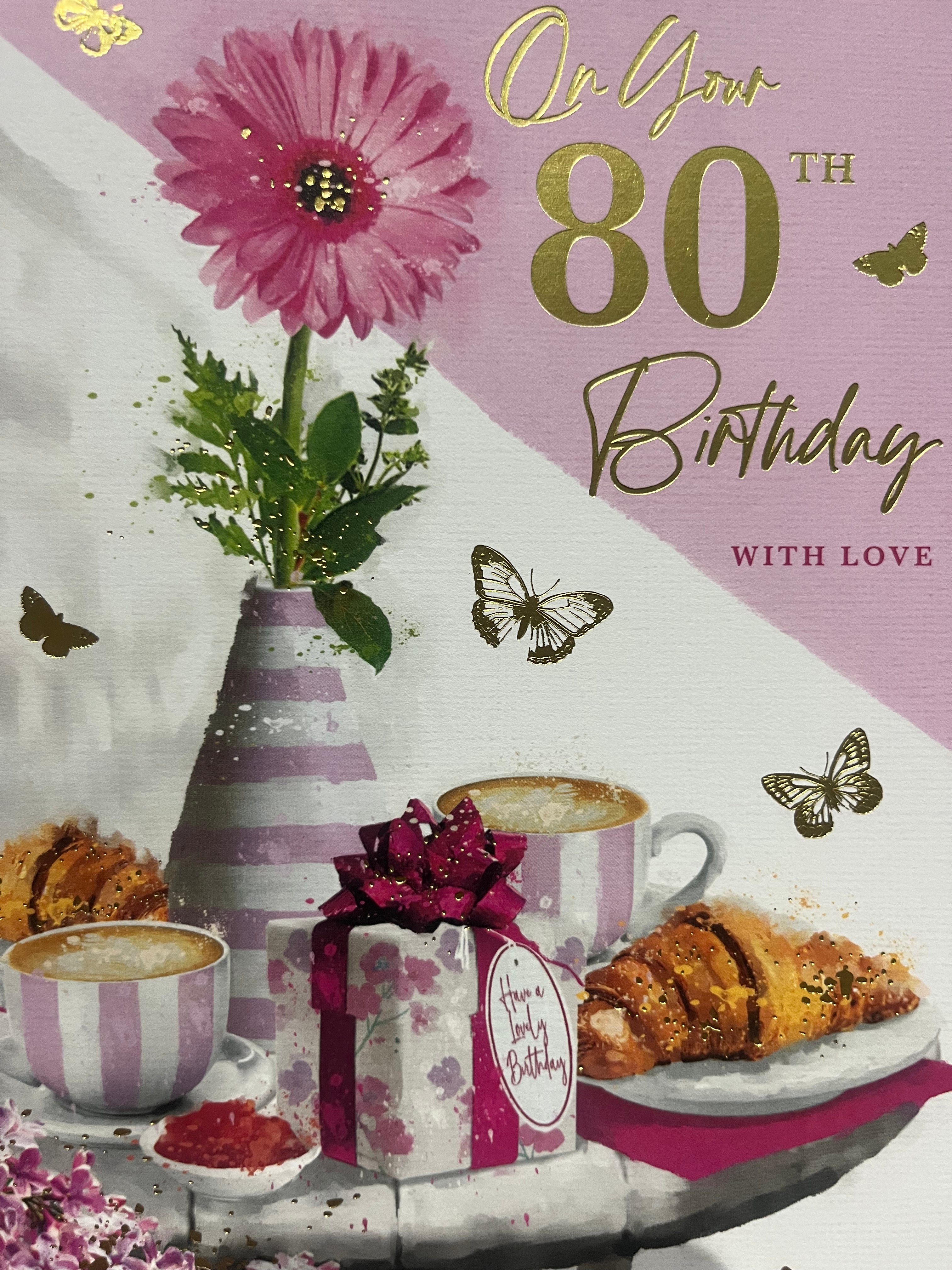 Age 80 Female Birthday Card