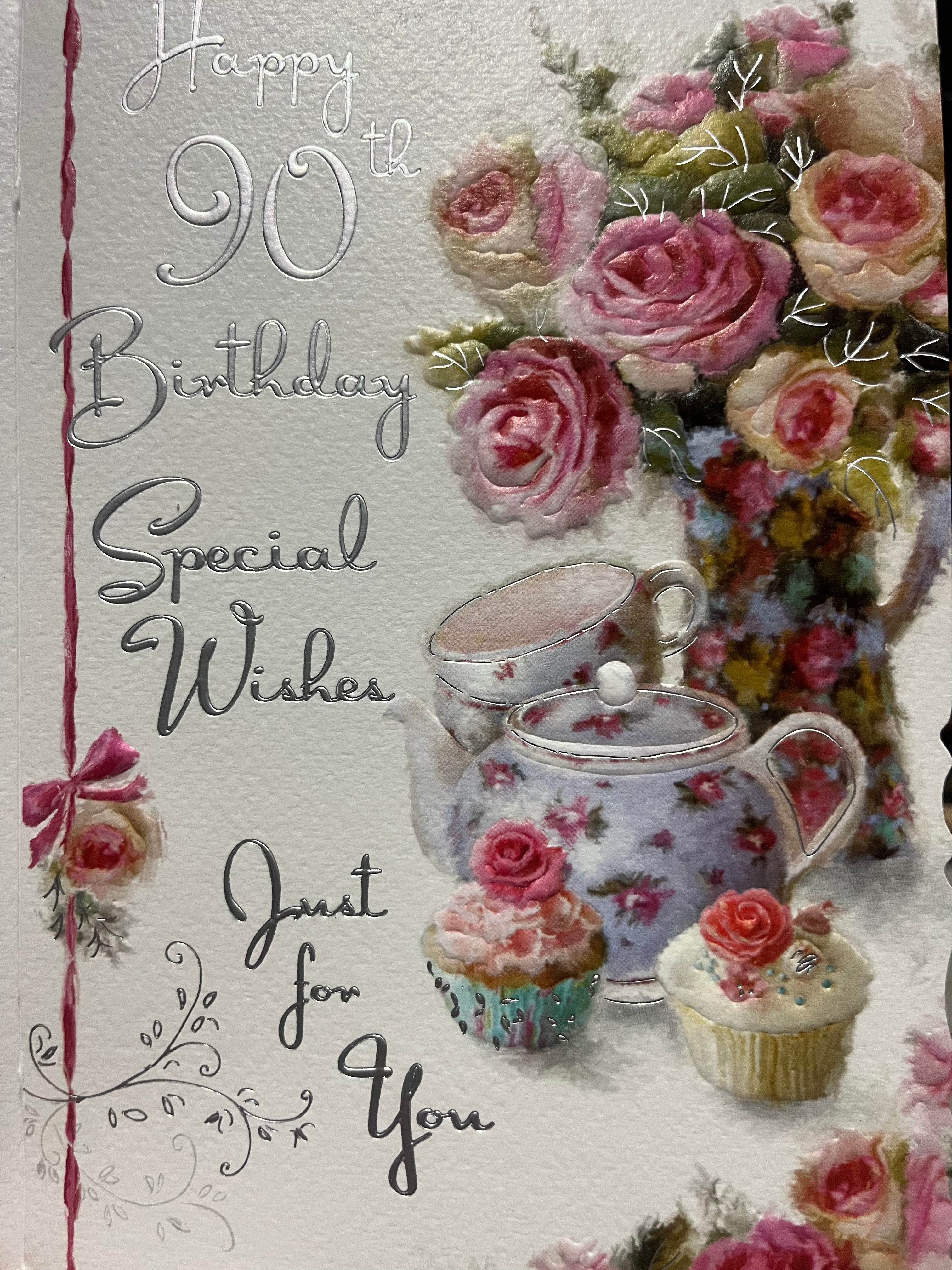 Age 90 Female Birthday Card