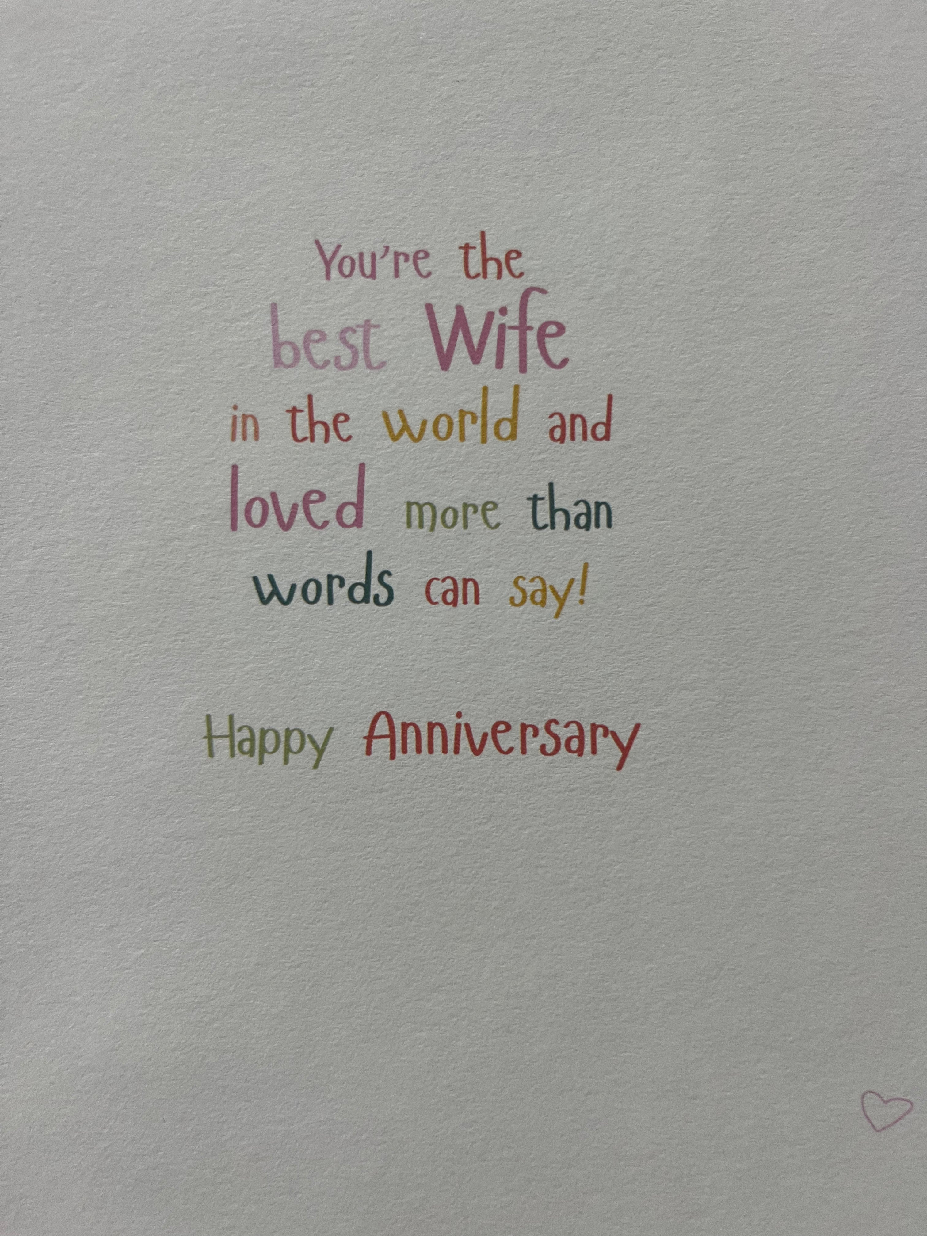 Wife Anniversary Cards