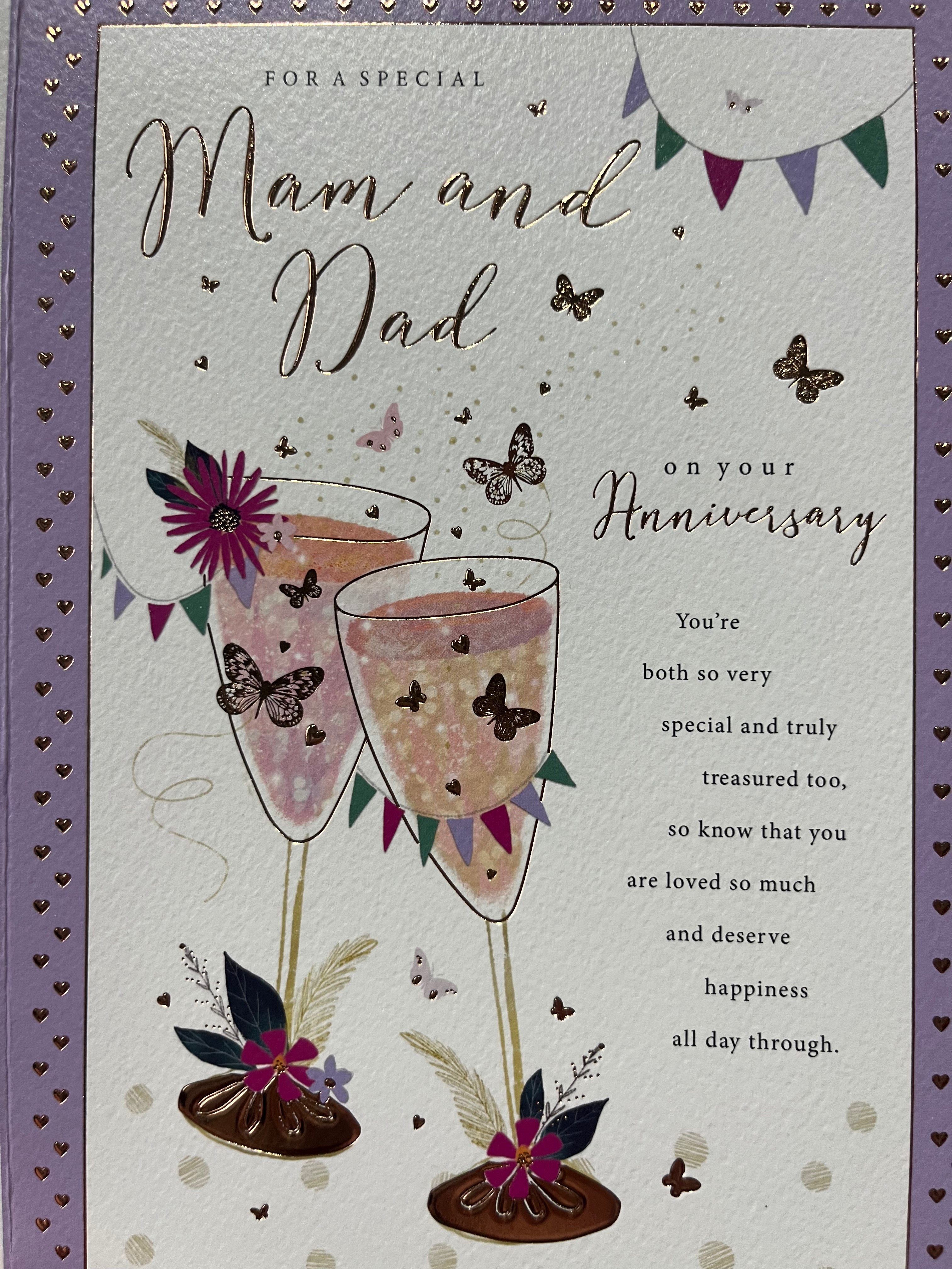 Mam and Dad Anniversary Cards