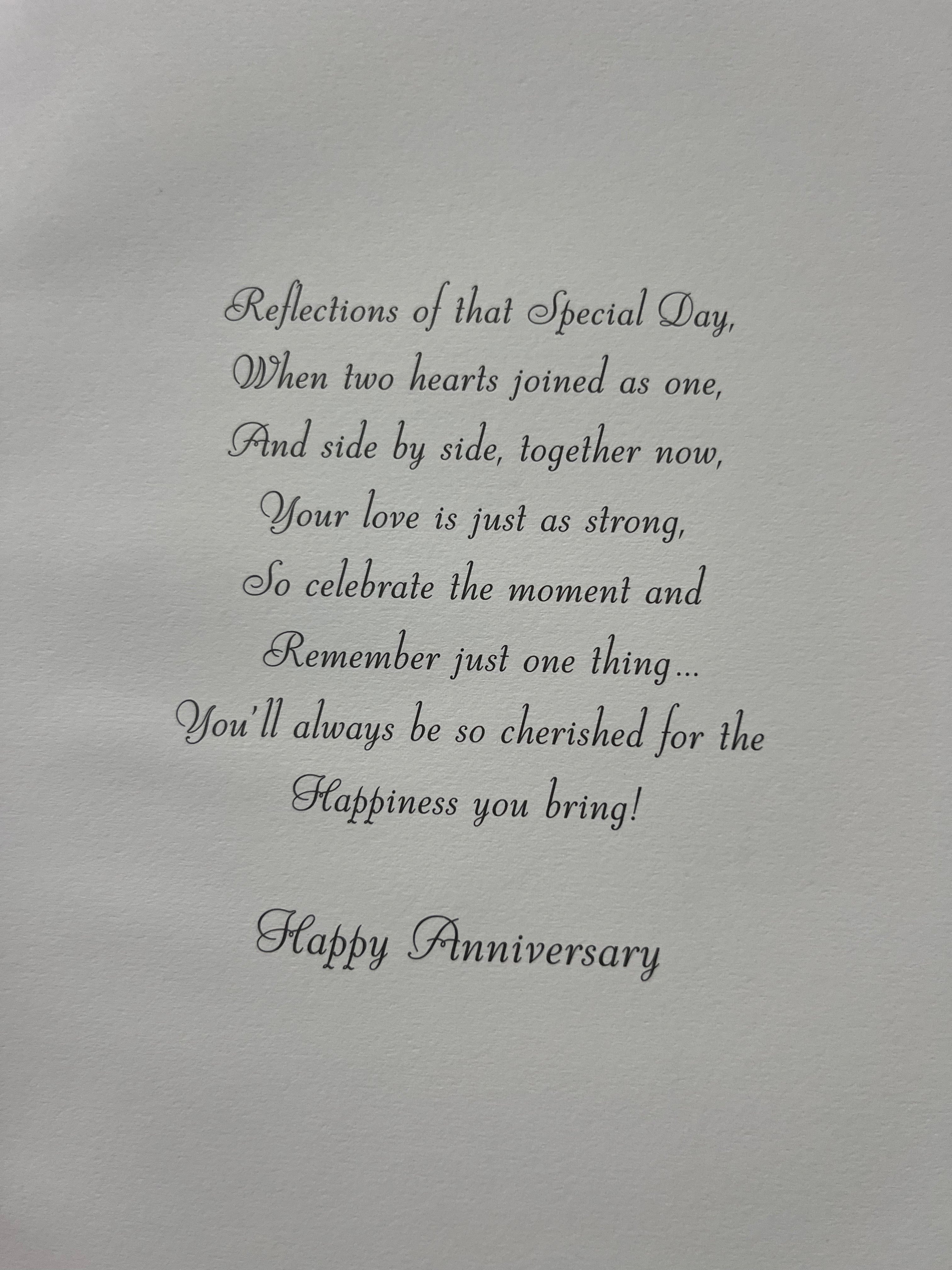 Daughter and Son in Law Anniversary Card