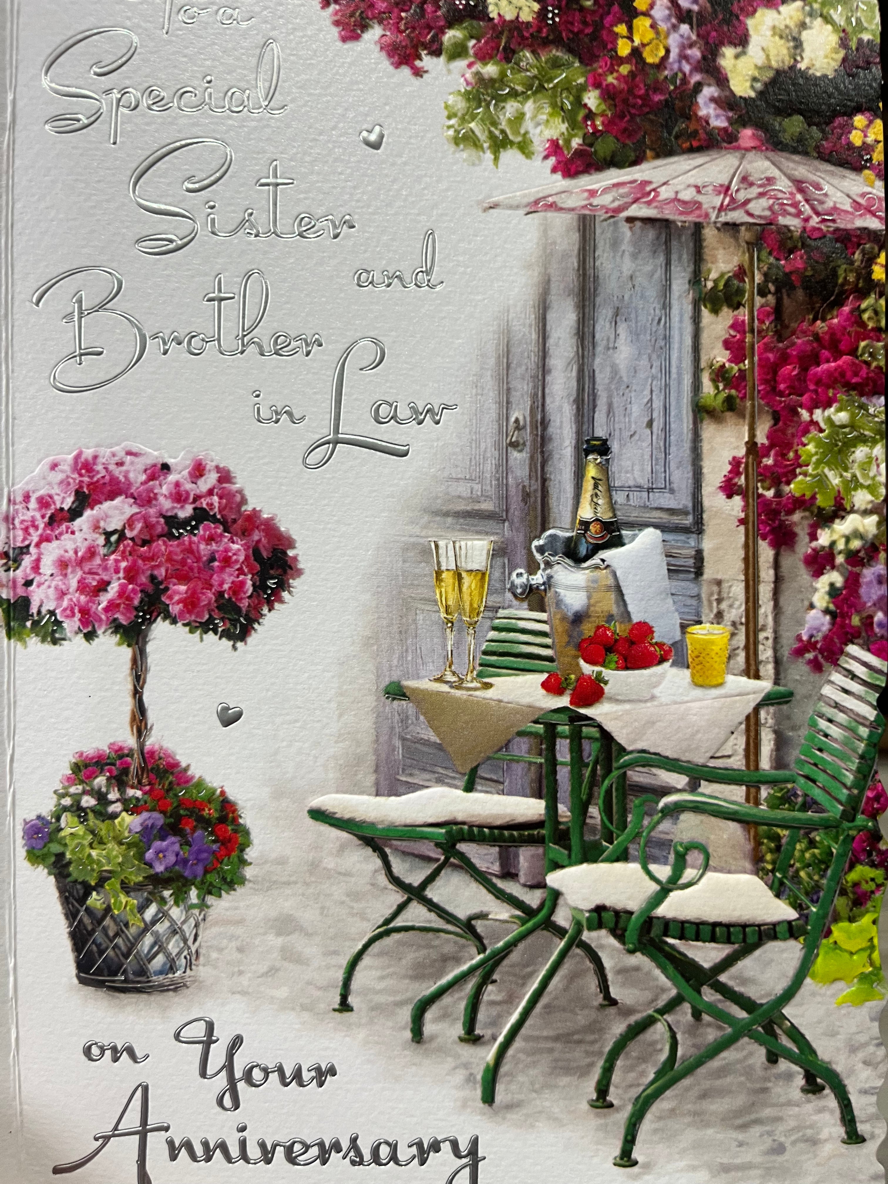 Sister and Brother in Law Anniversary Card