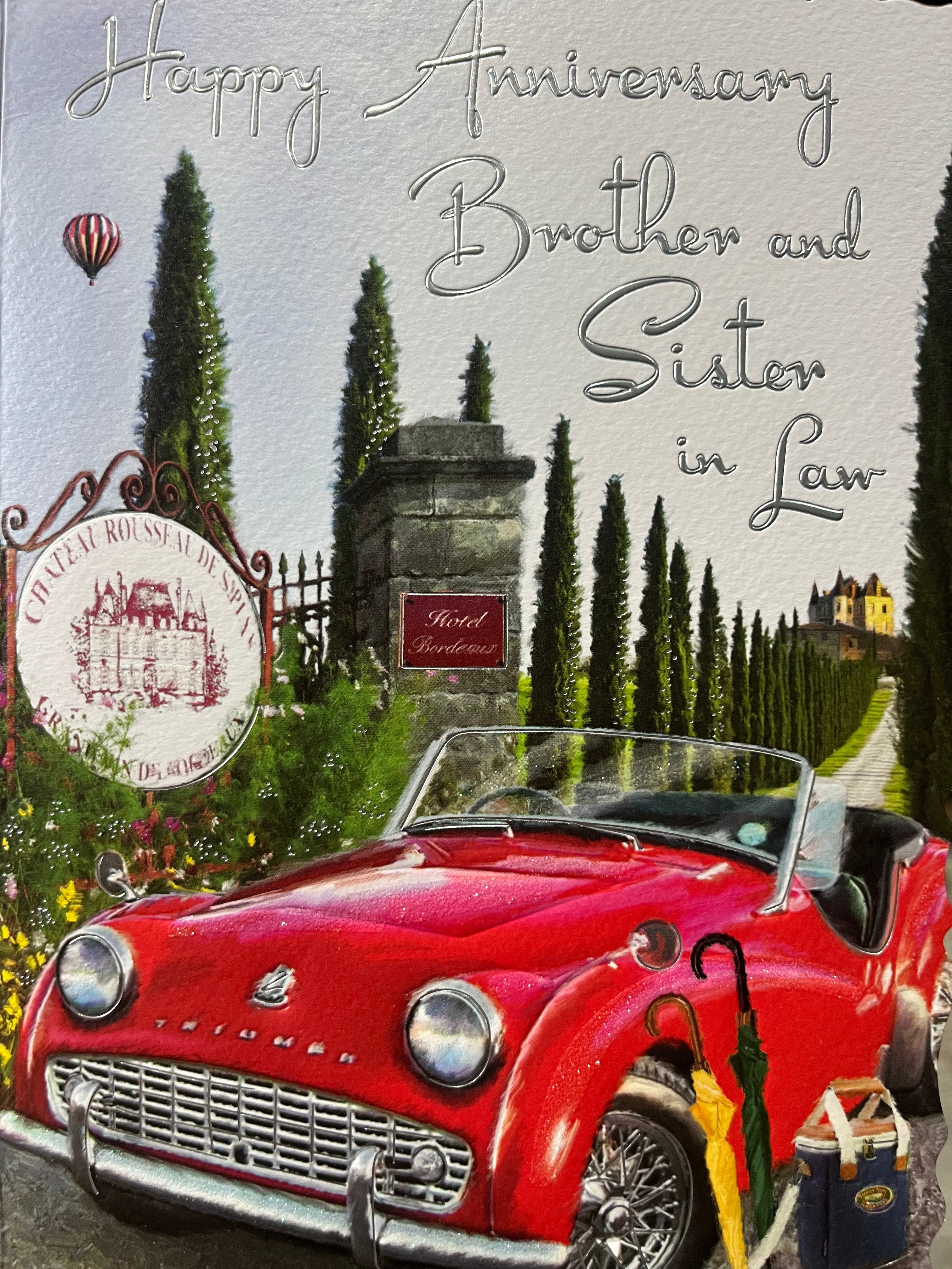 Brother and Sister in Law Anniversary Card