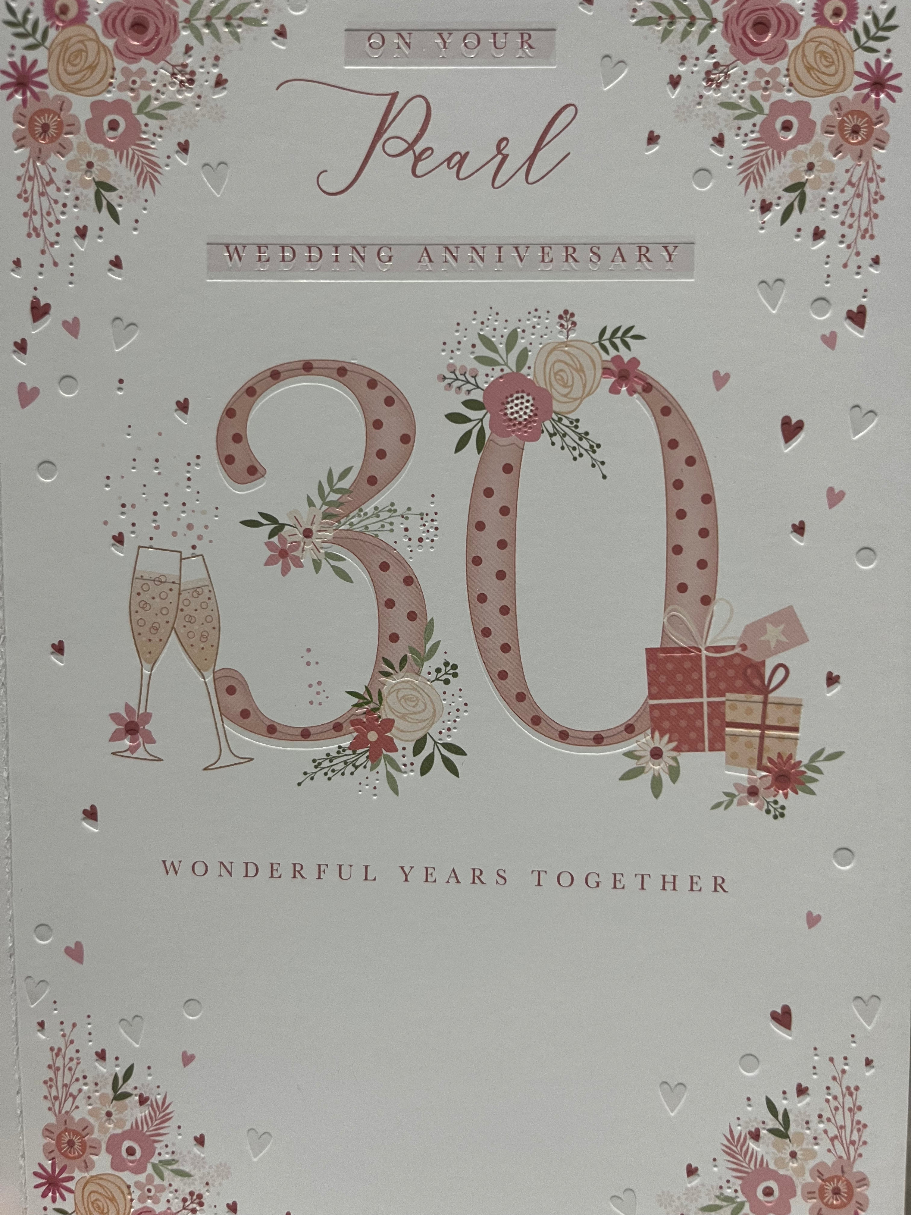 Pearl Wedding Card