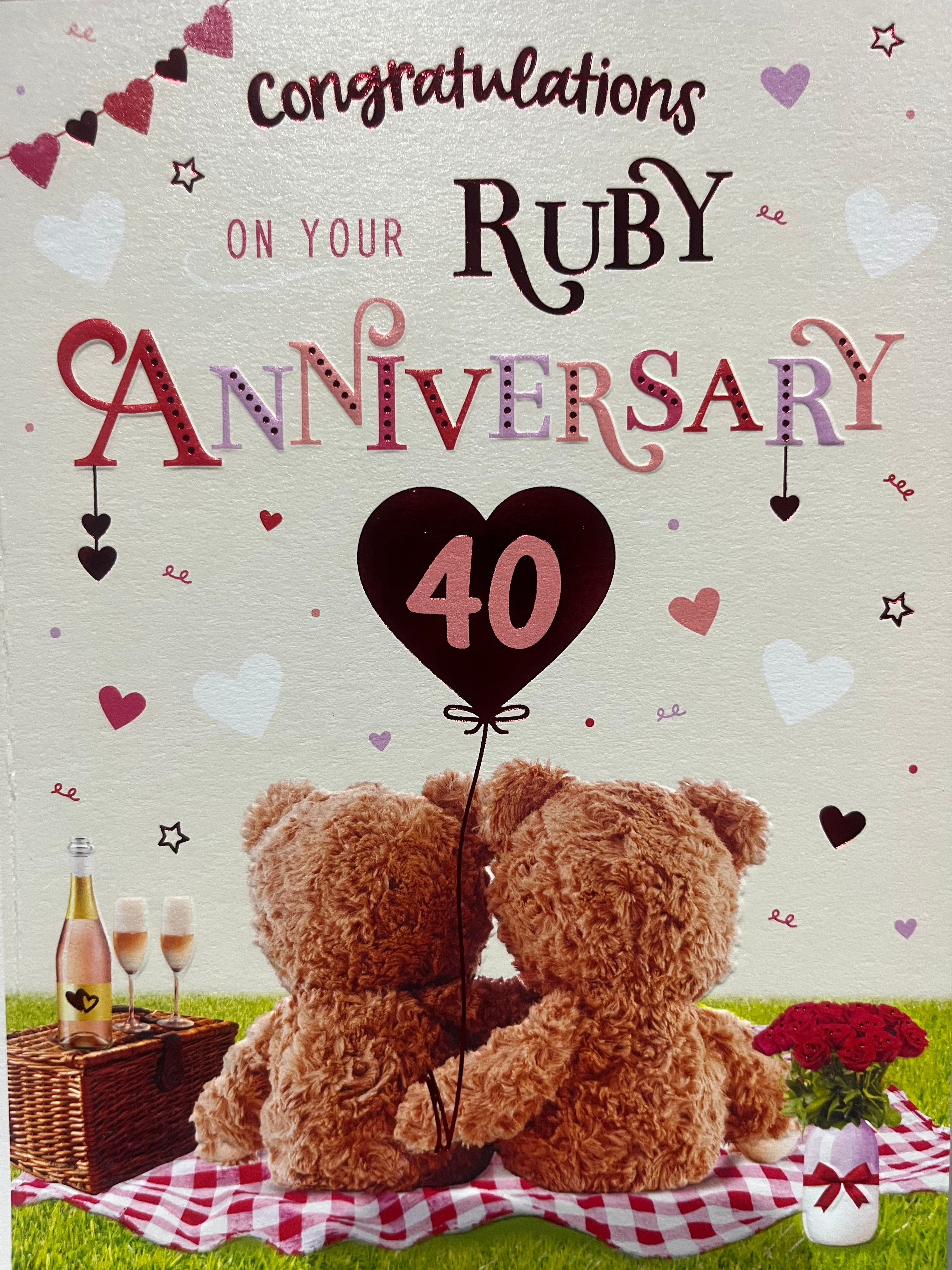 Ruby Wedding Card
