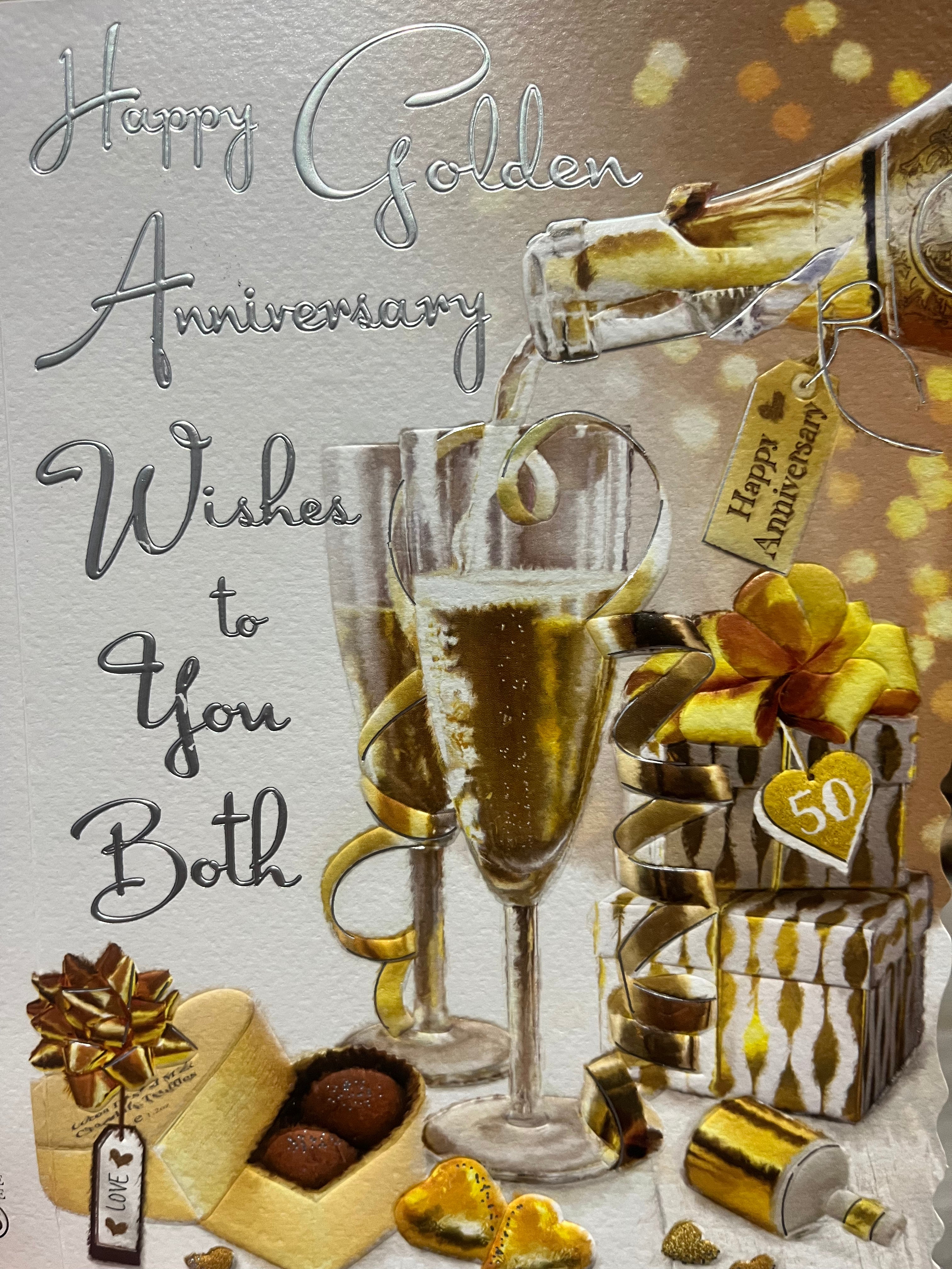 Golden Wedding Card