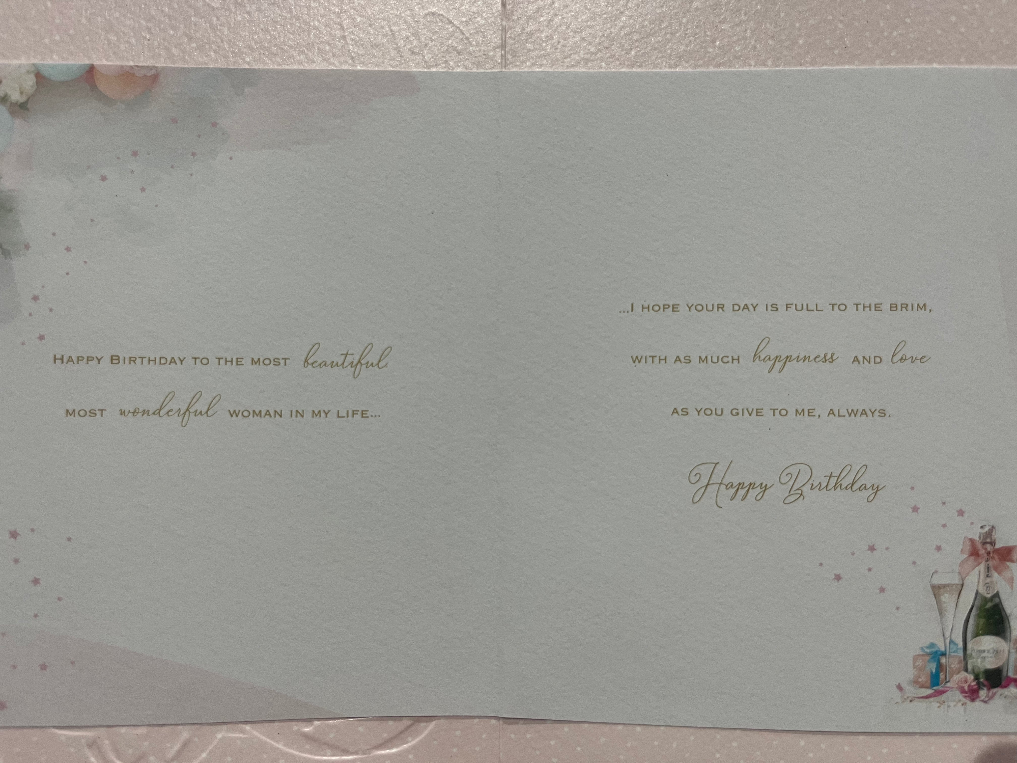 The Woman in my Life Birthday Card