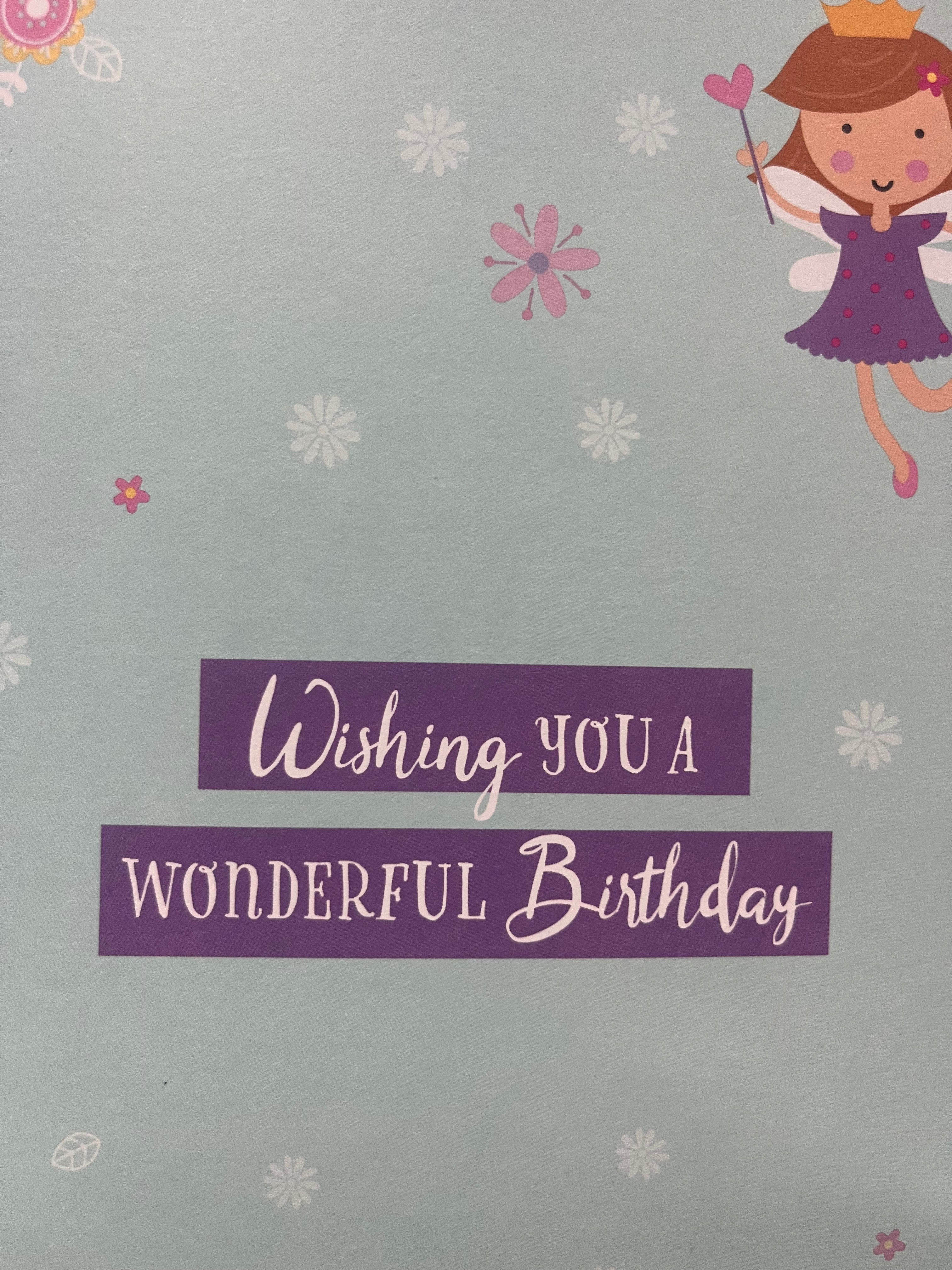Female Juvenile Birthday Card.