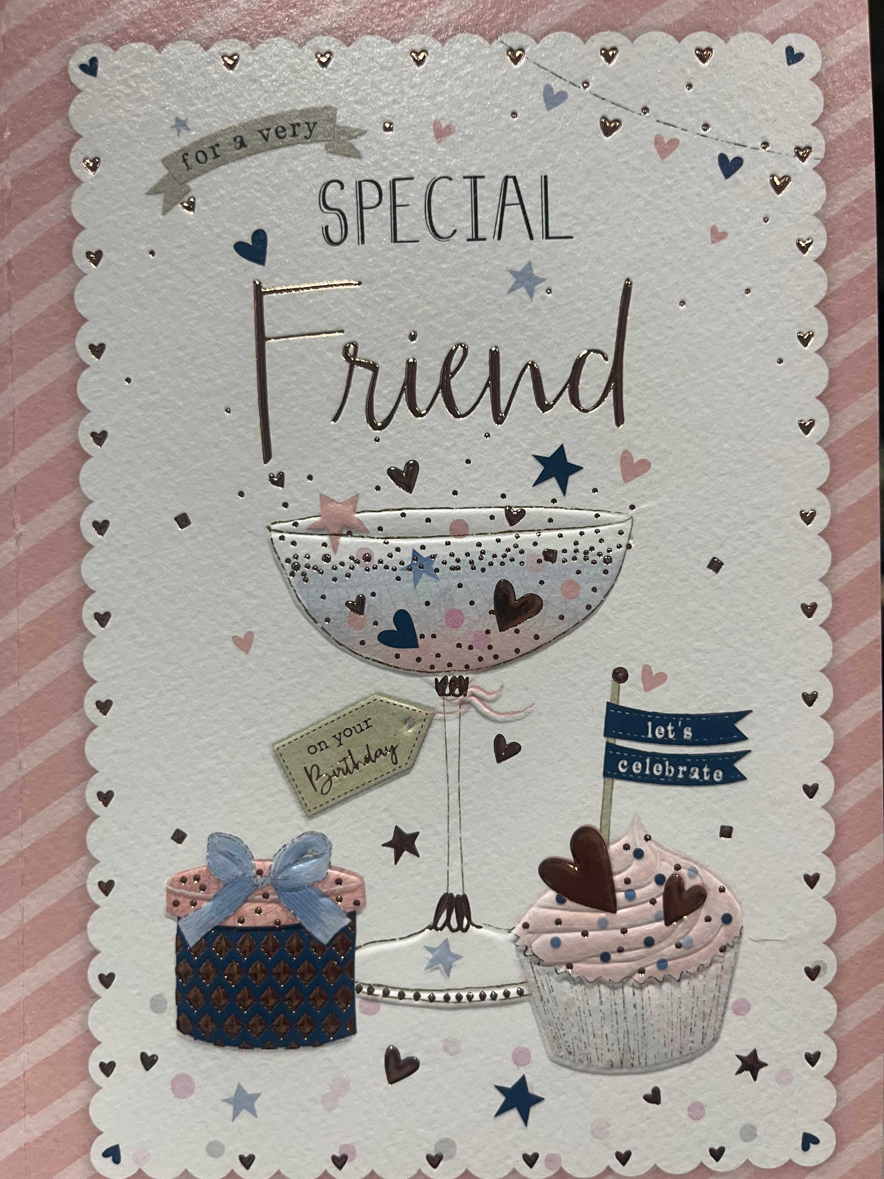 Female Traditional Special Friend Birthday Card