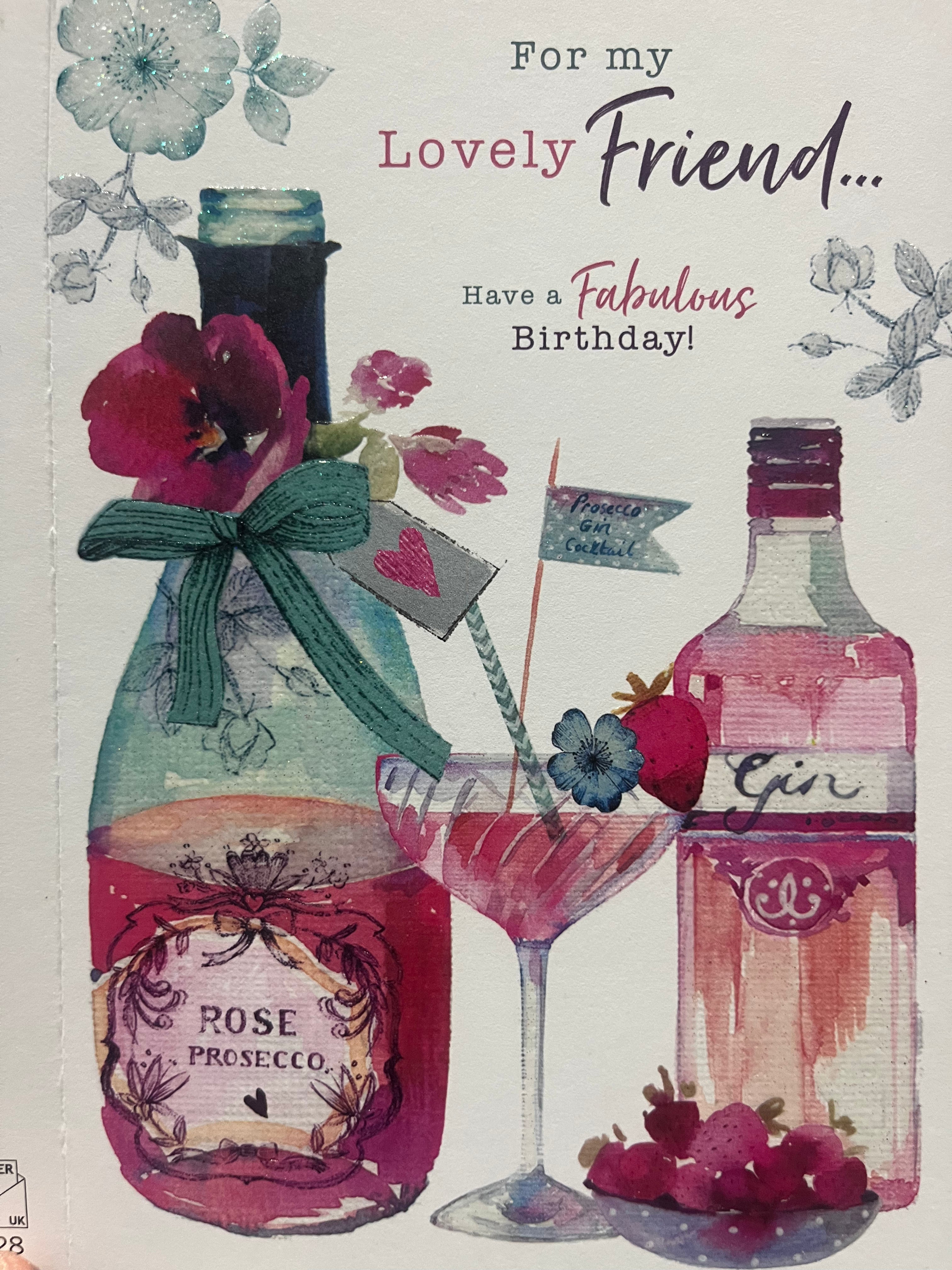 Female Traditional Special Friend Birthday Card