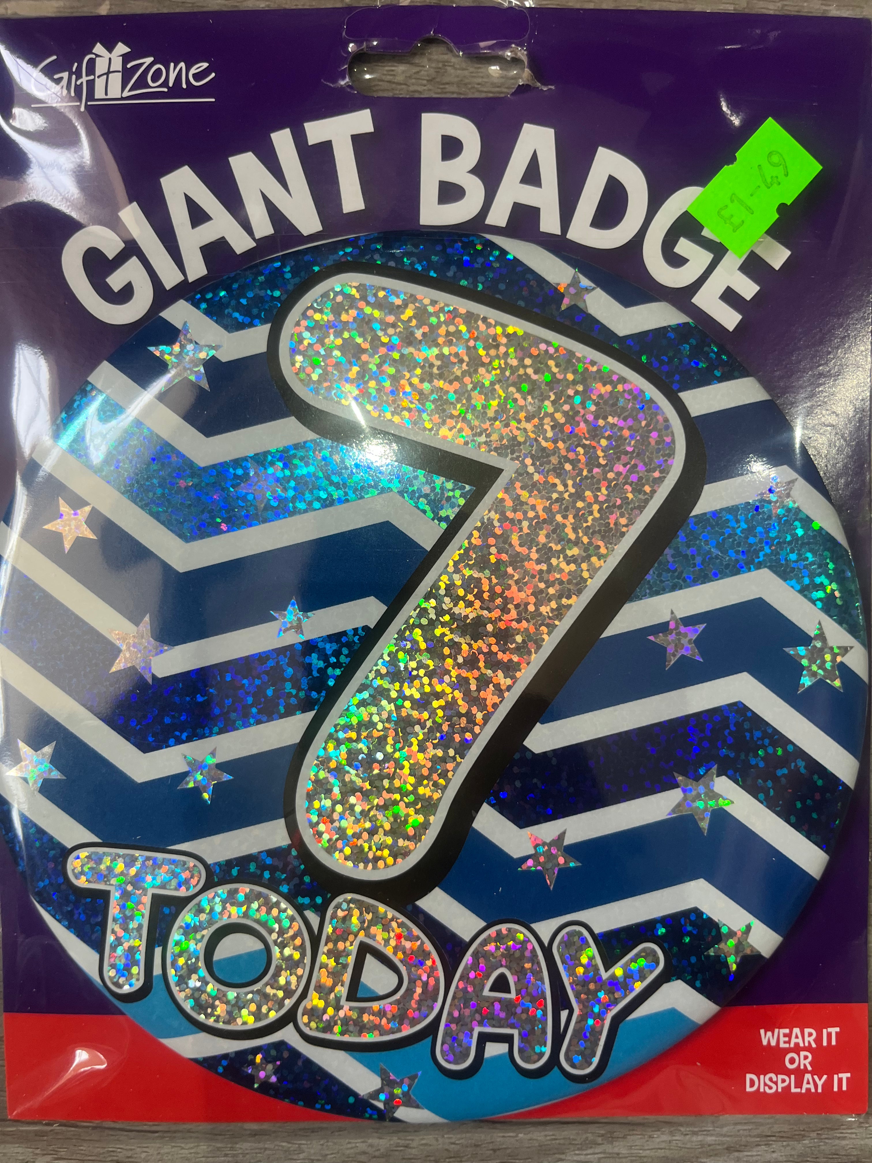 Giant Badge. Age 7