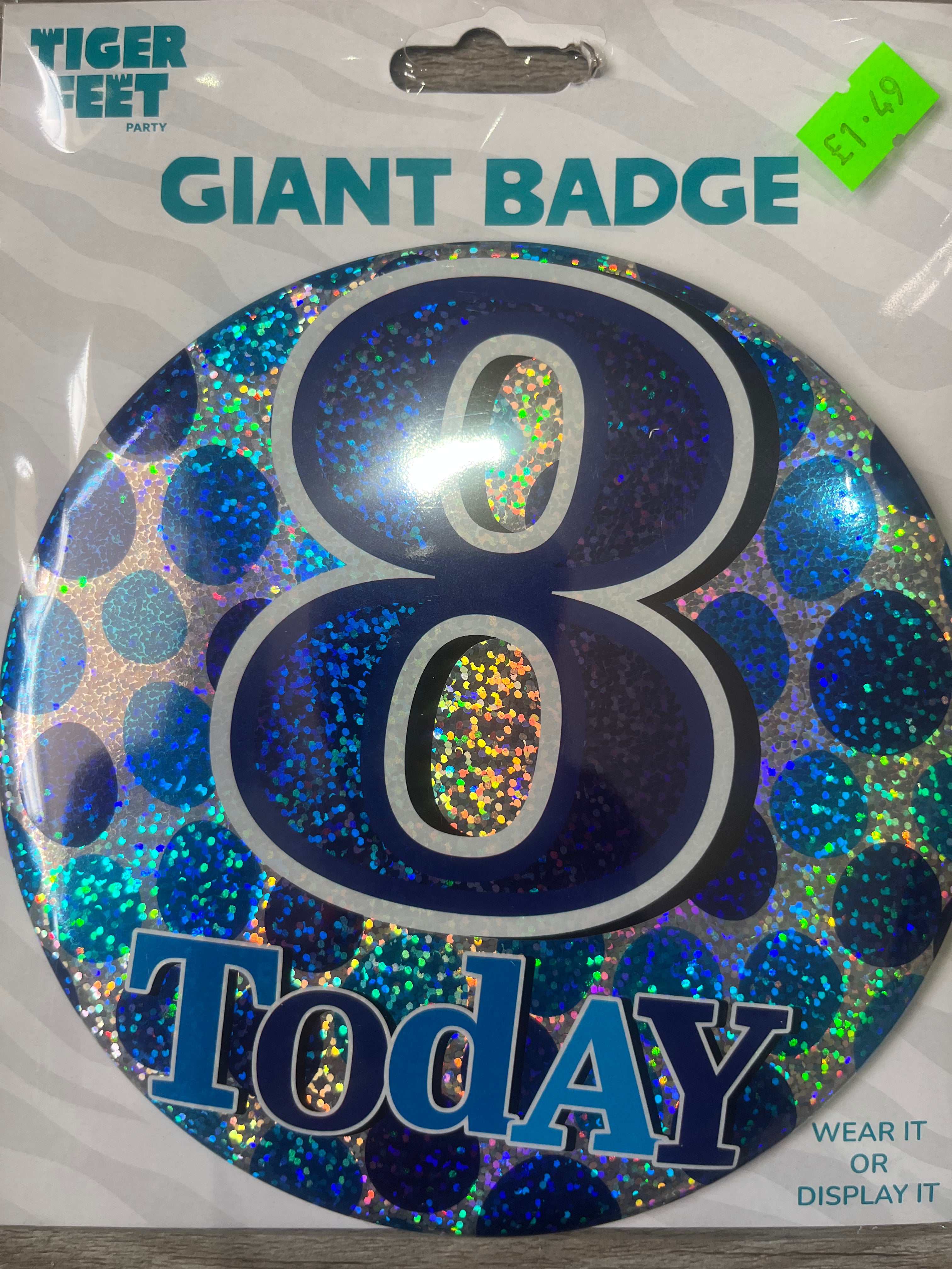 Giant Badge. Age 8