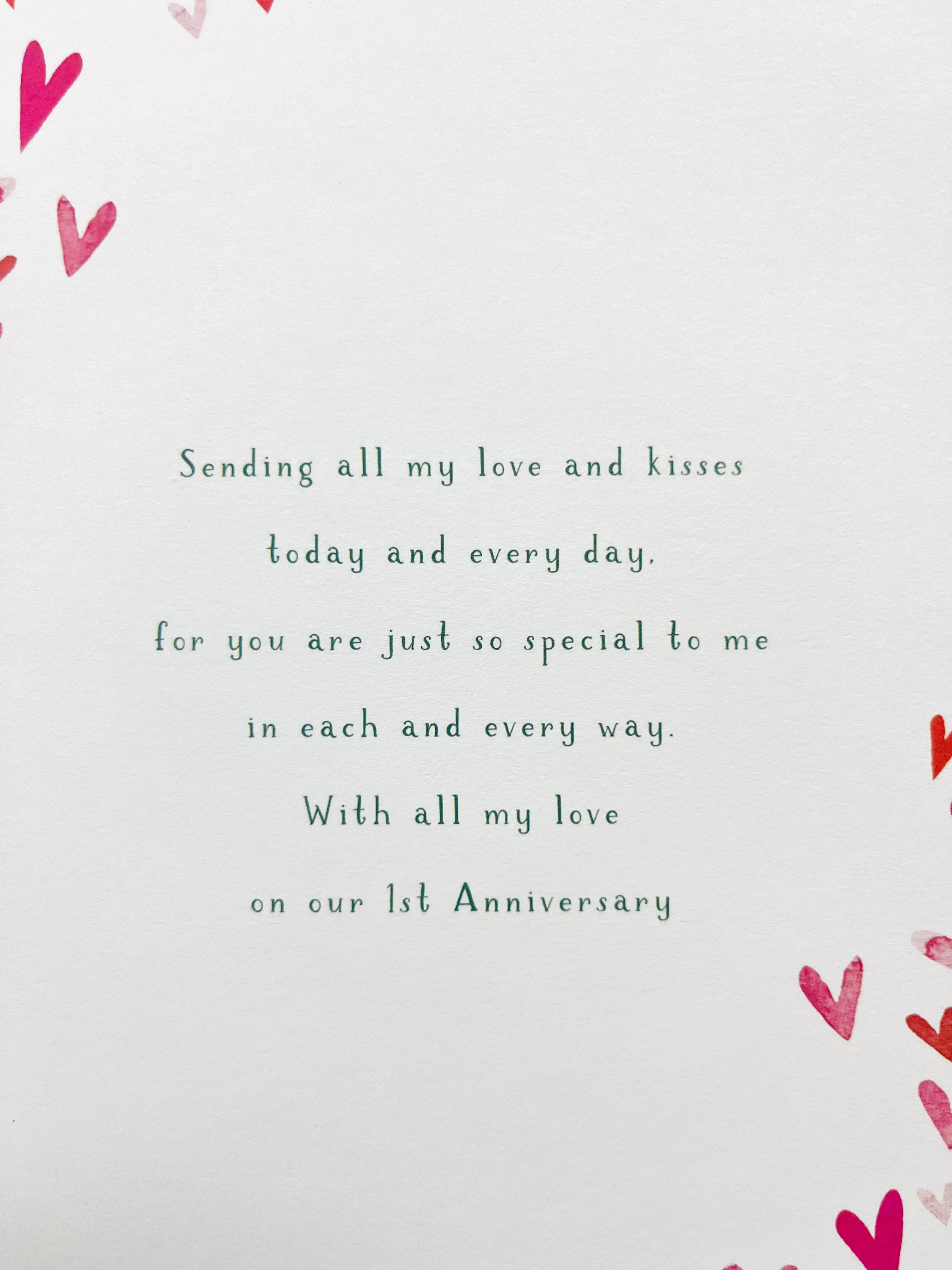 First Wedding Anniversary Cards