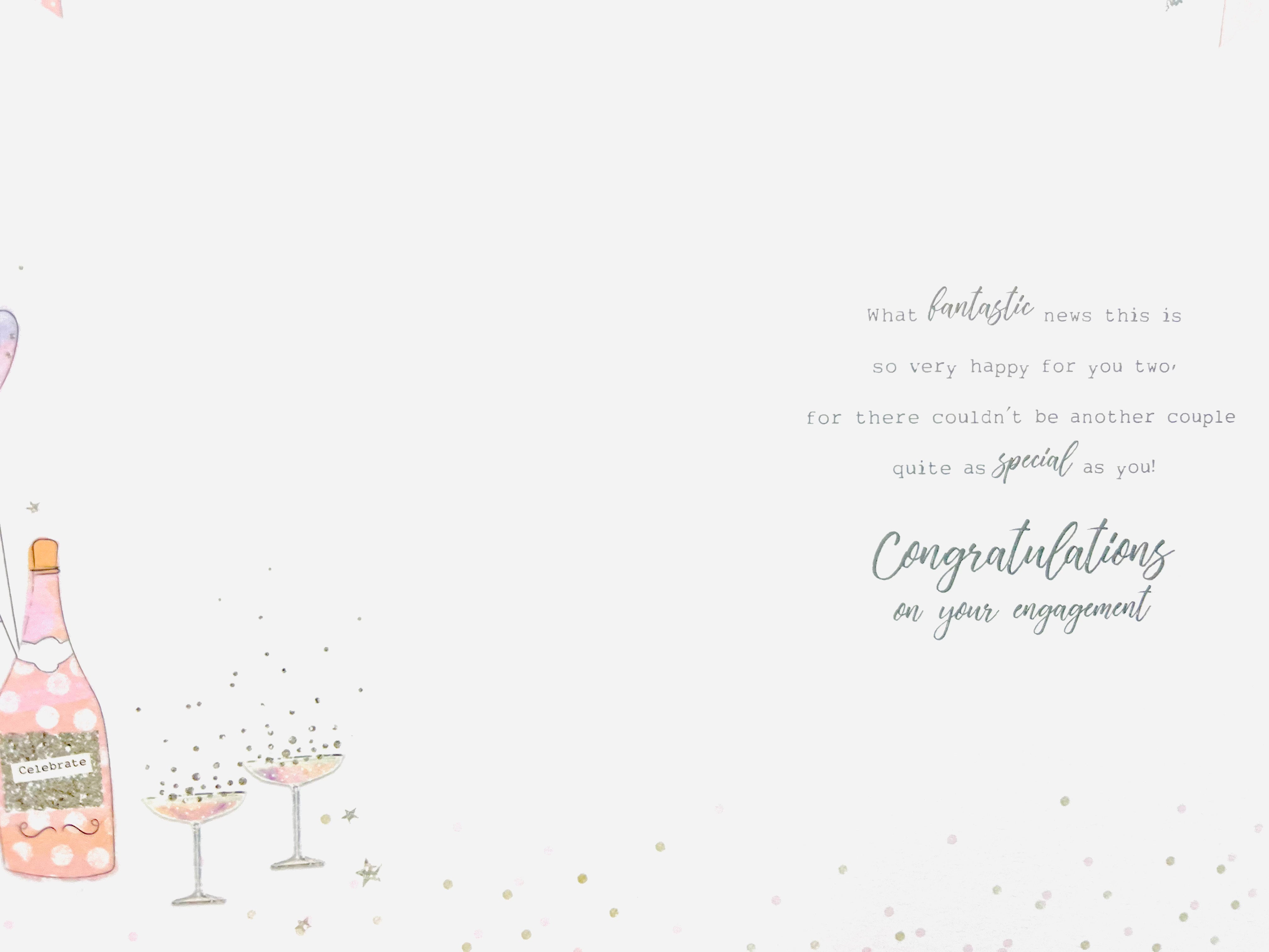 Daughter and her Fiancé Engagement Card