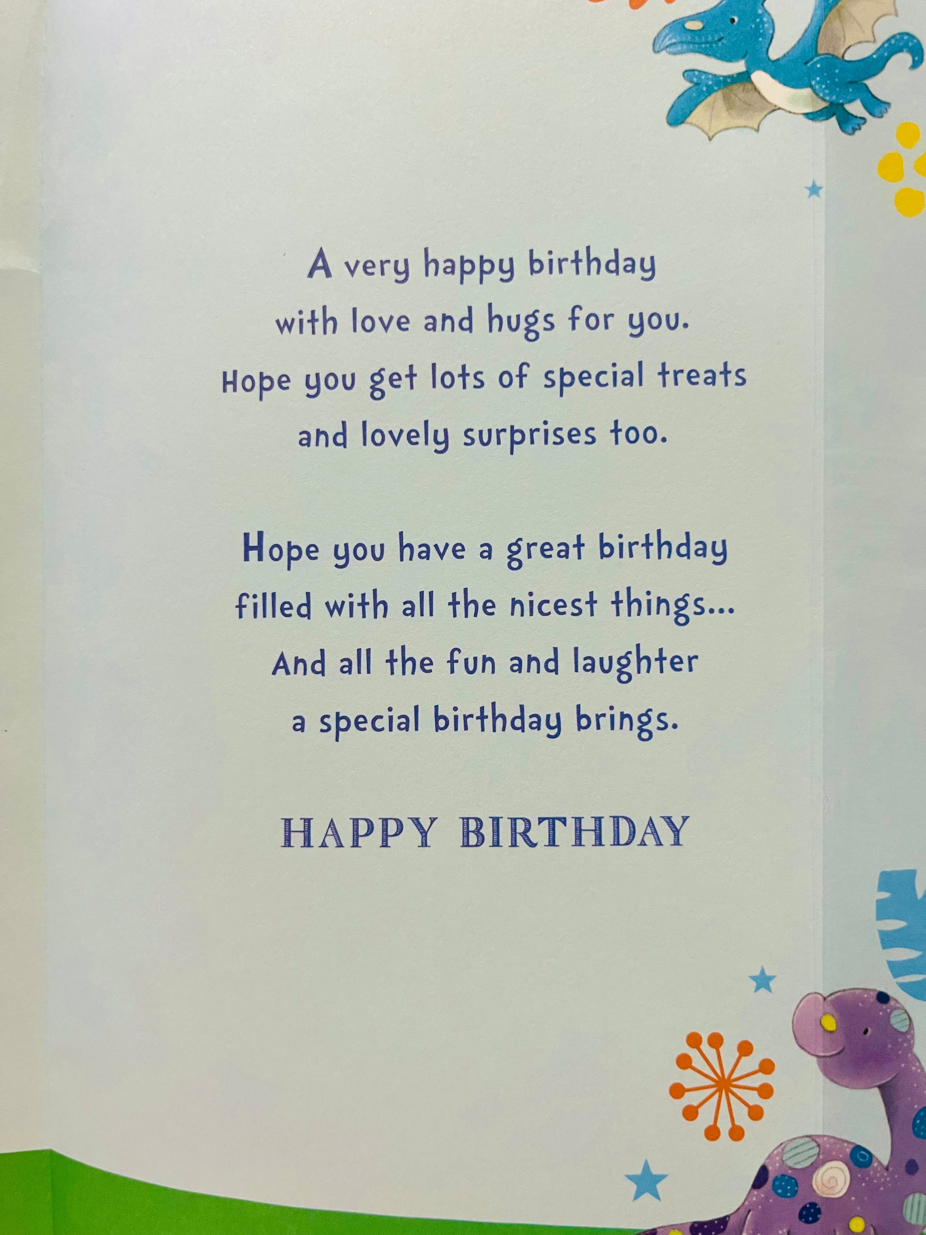 Grandson's 2nd Birthday Card