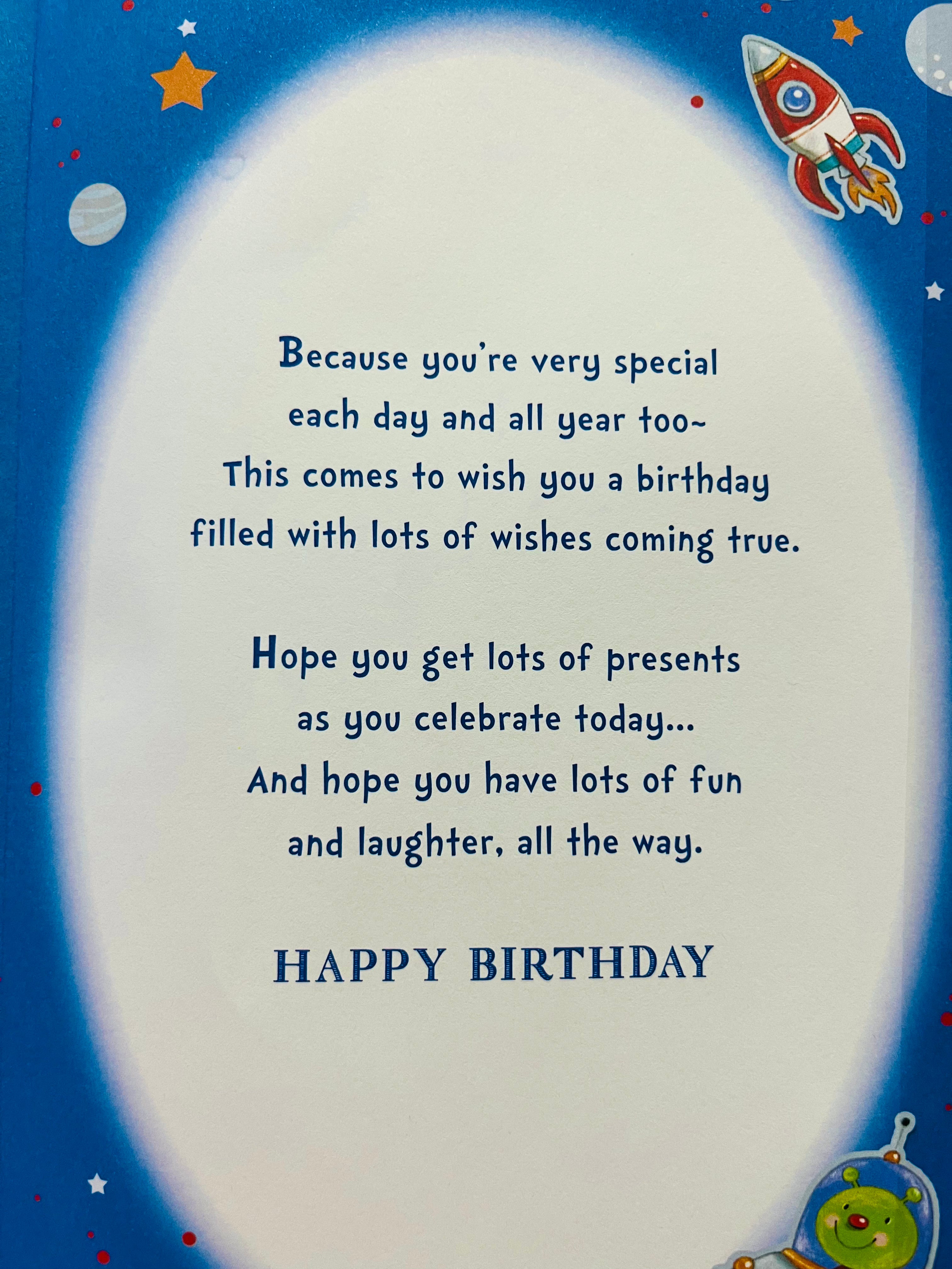 Grandson's 3rd Birthday Card