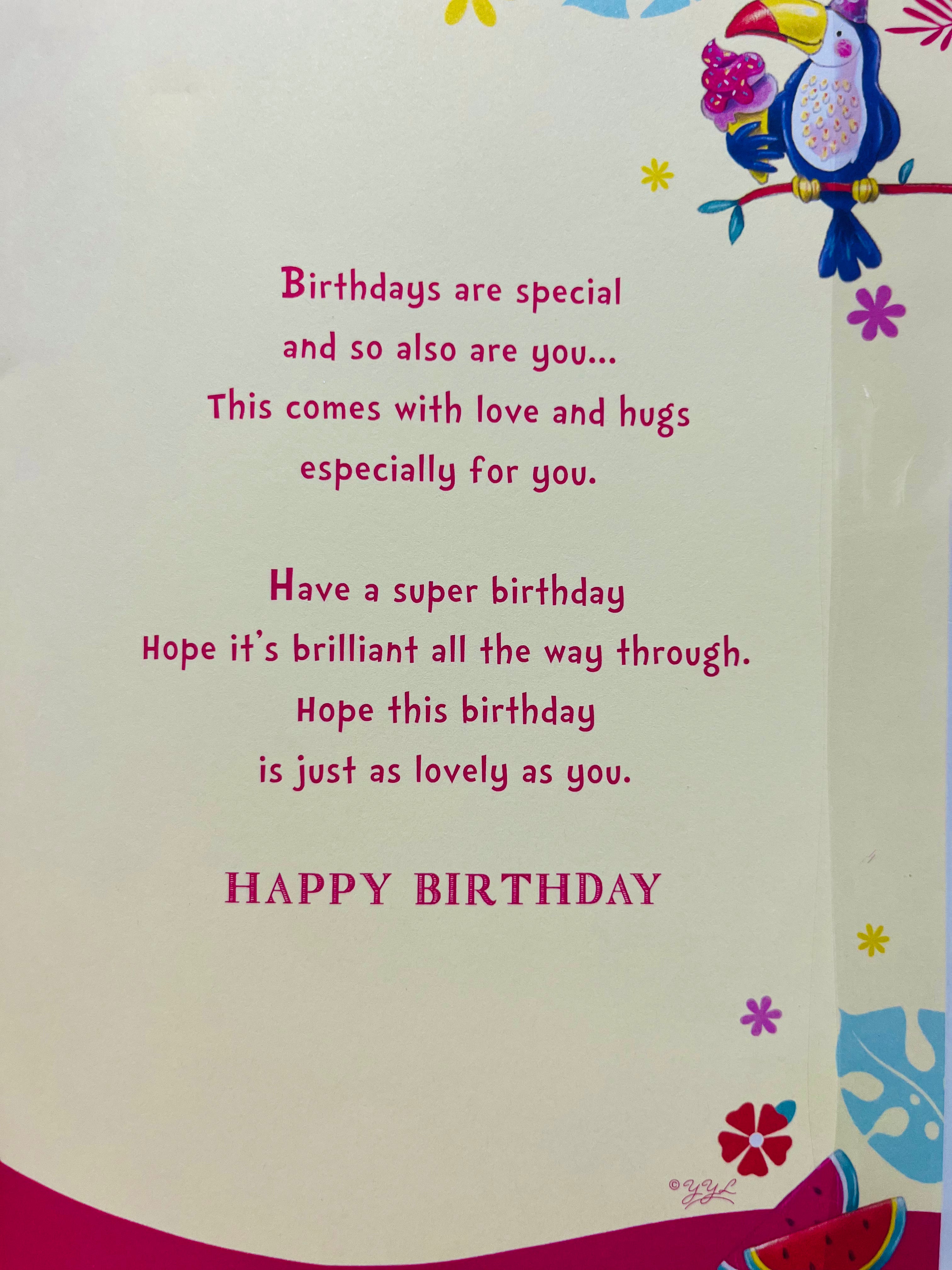 Daughter's 7th Birthday Card