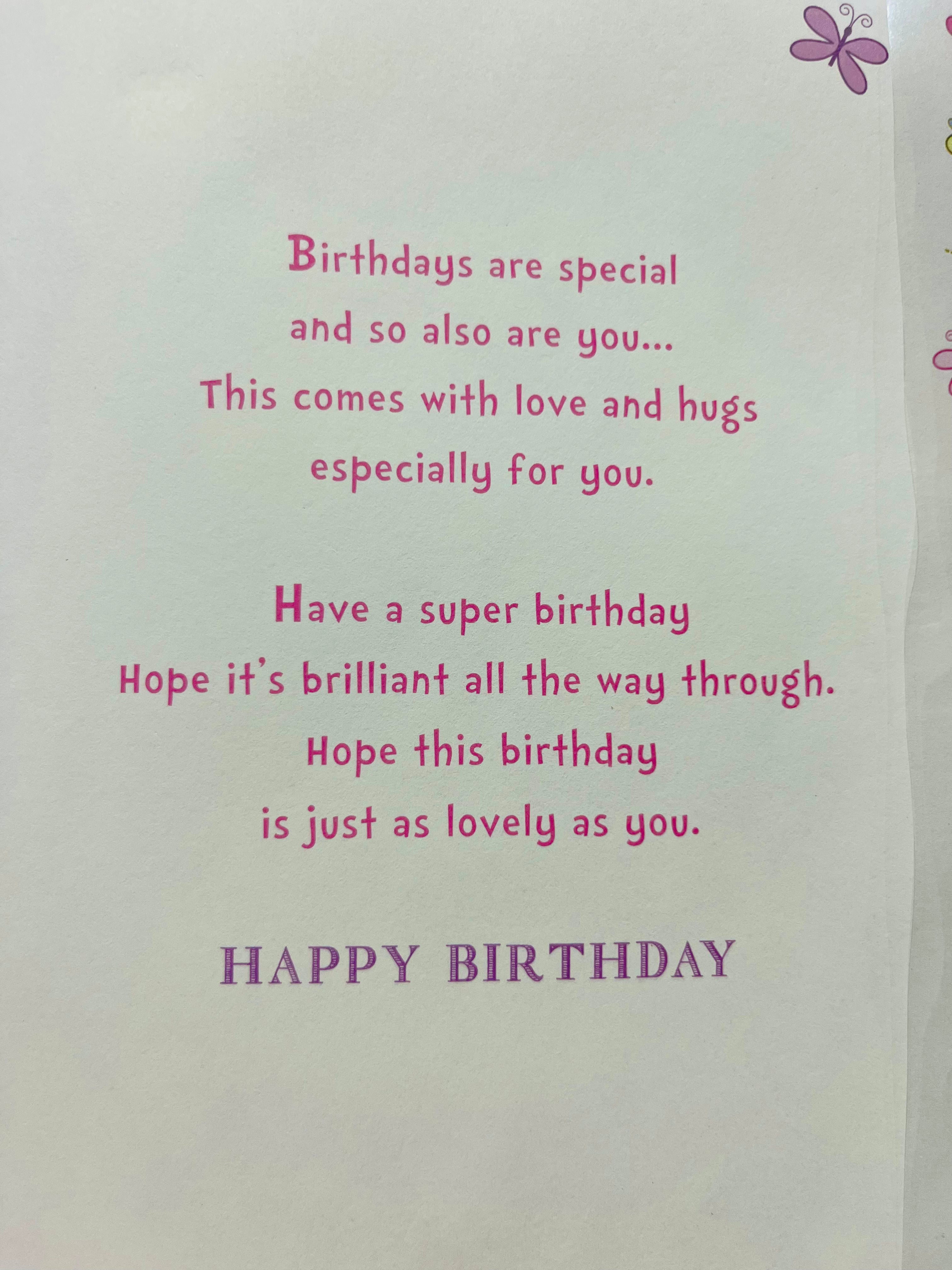 Granddaughter's 7th Birthday Card