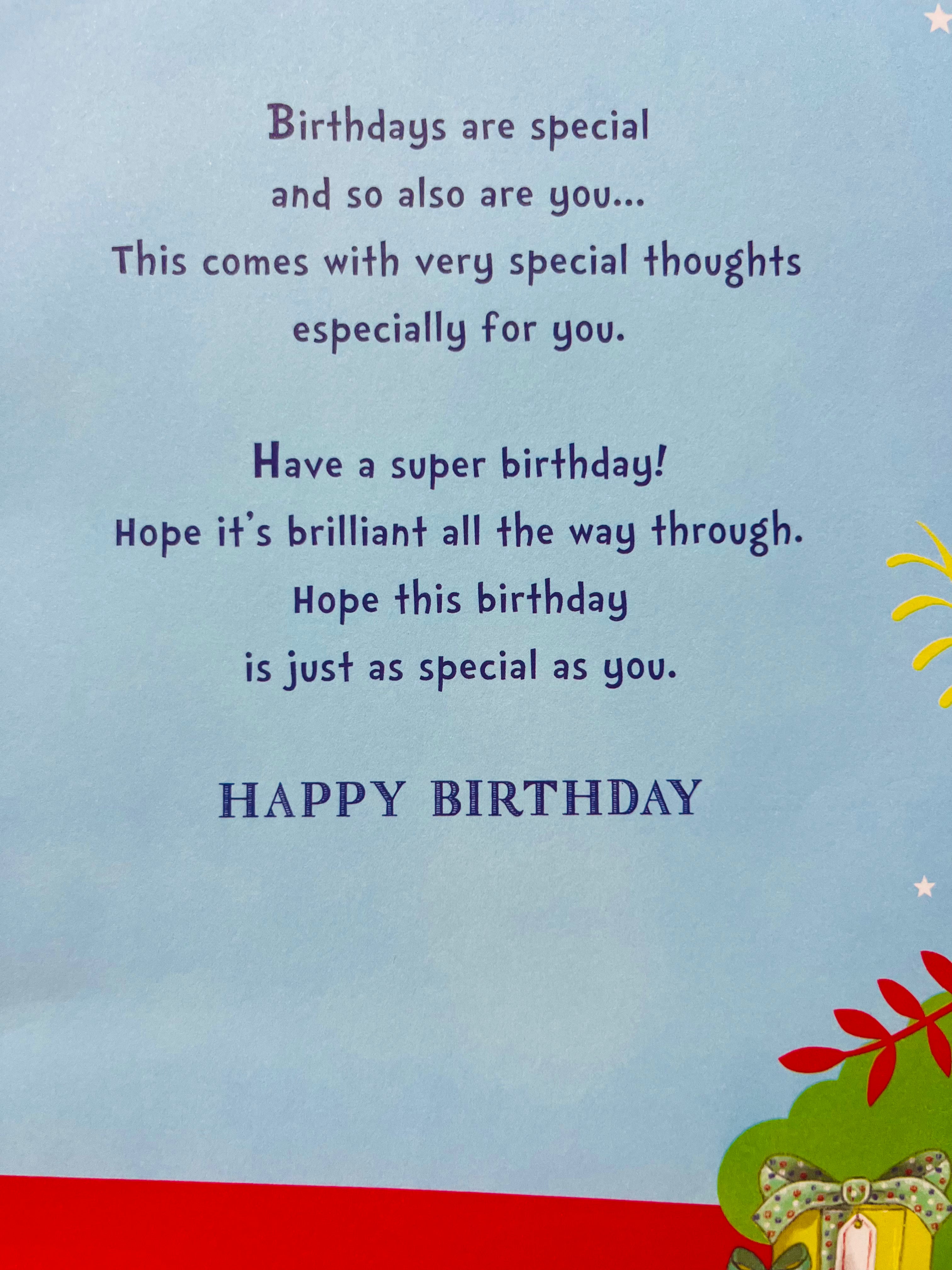 Son's 7th Birthday Card